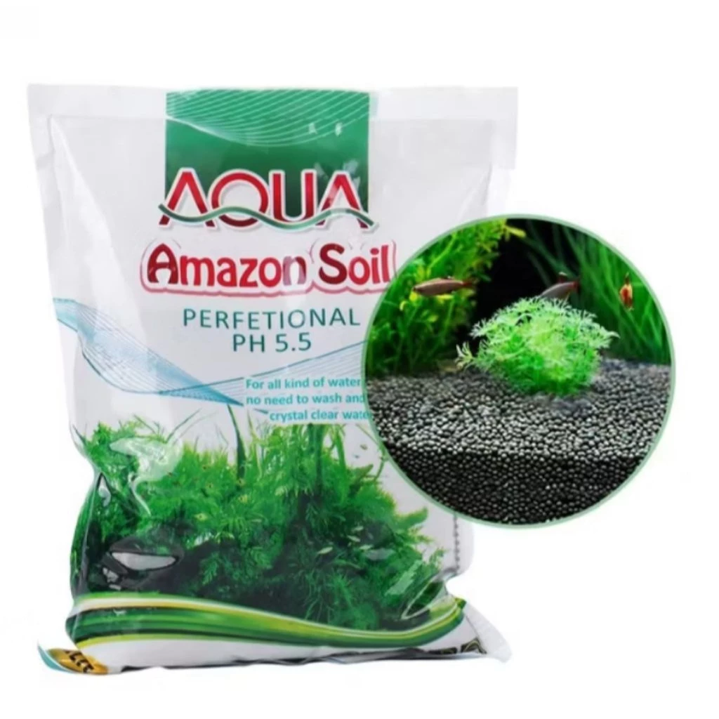 Aqua Amazon Soil 5.5 pH 500g/900g/2900g repack -Substrate for aquarium plant aquascape aquasoil