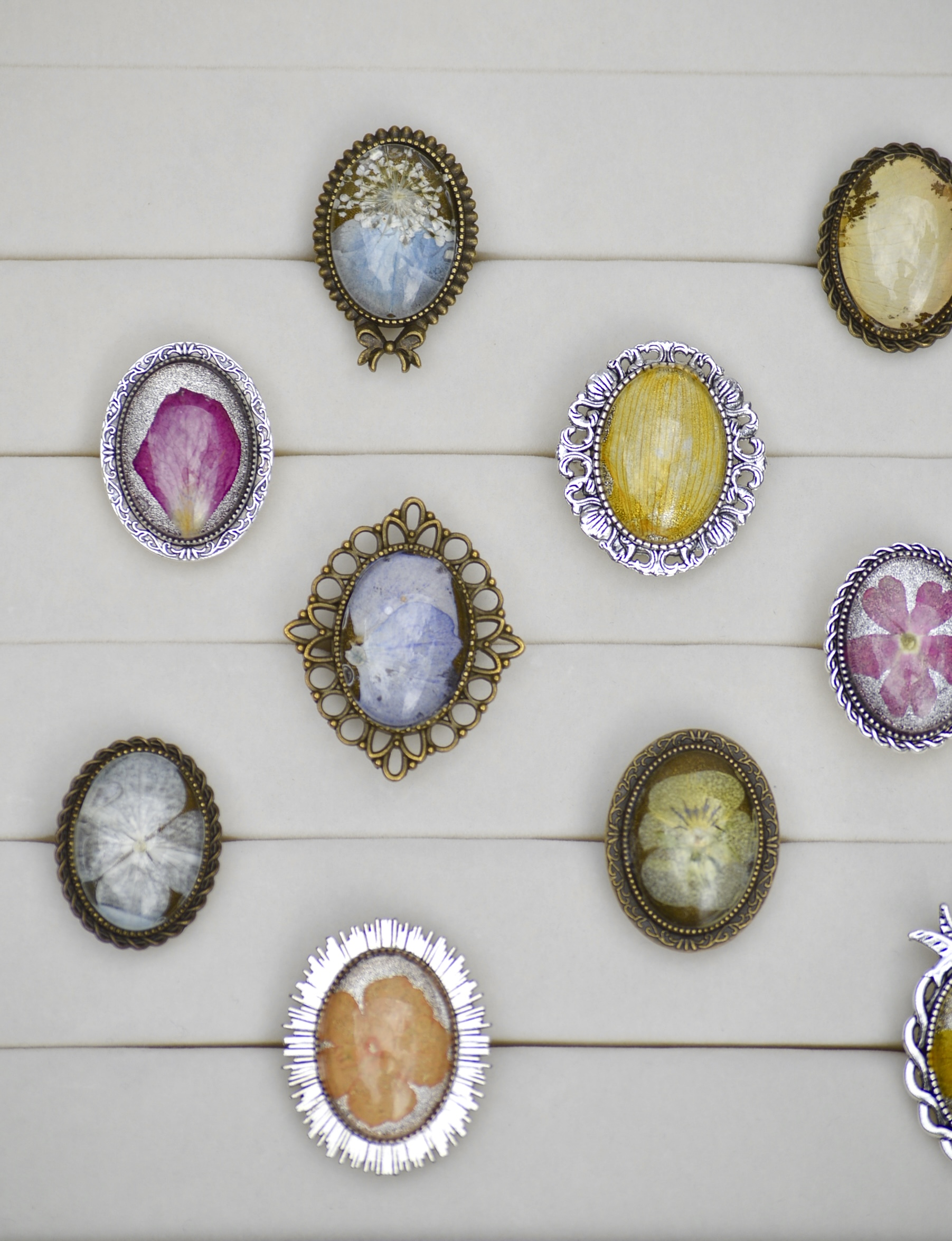 Vintage Flower Rings