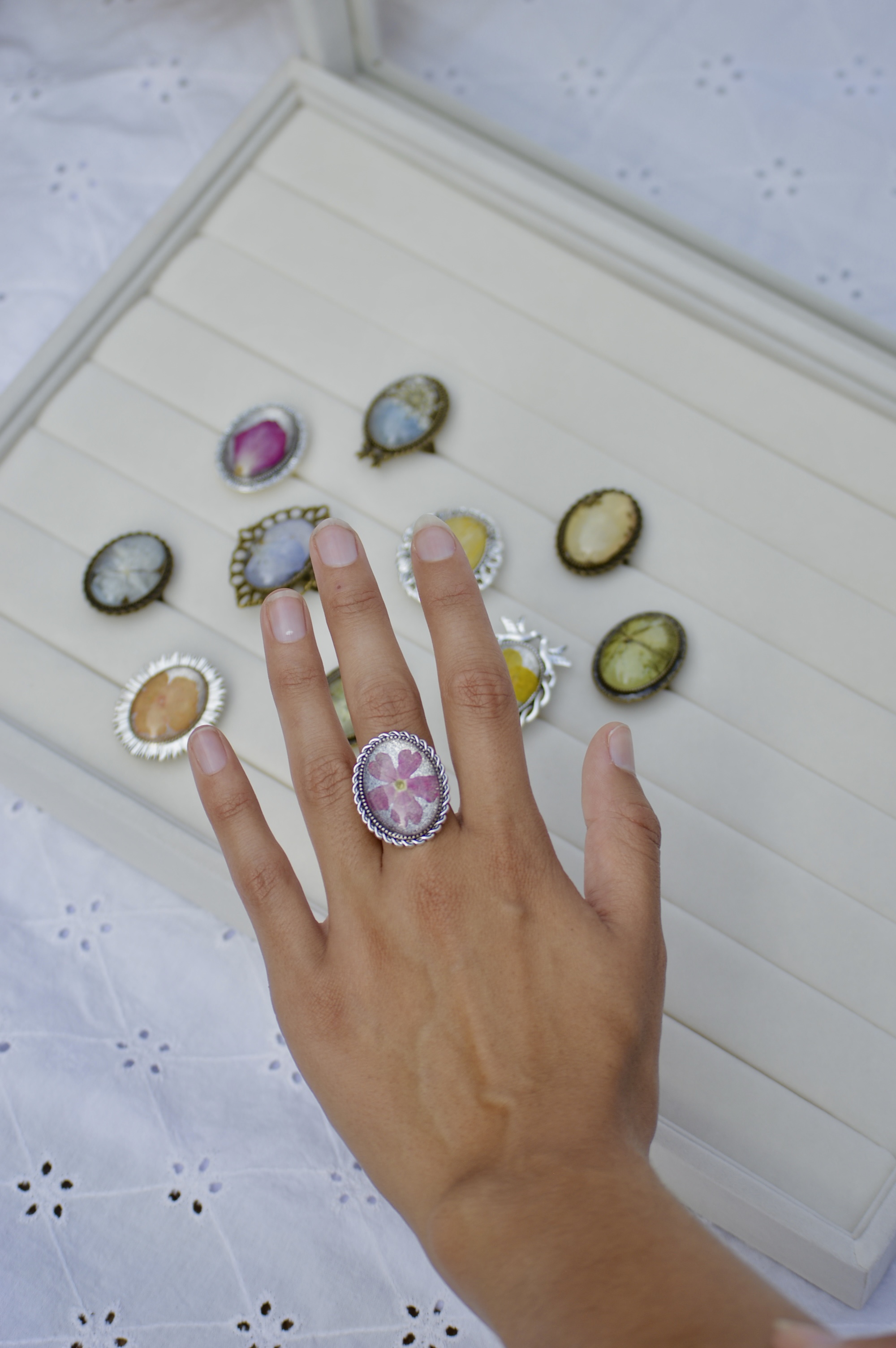 Vintage Flower Rings