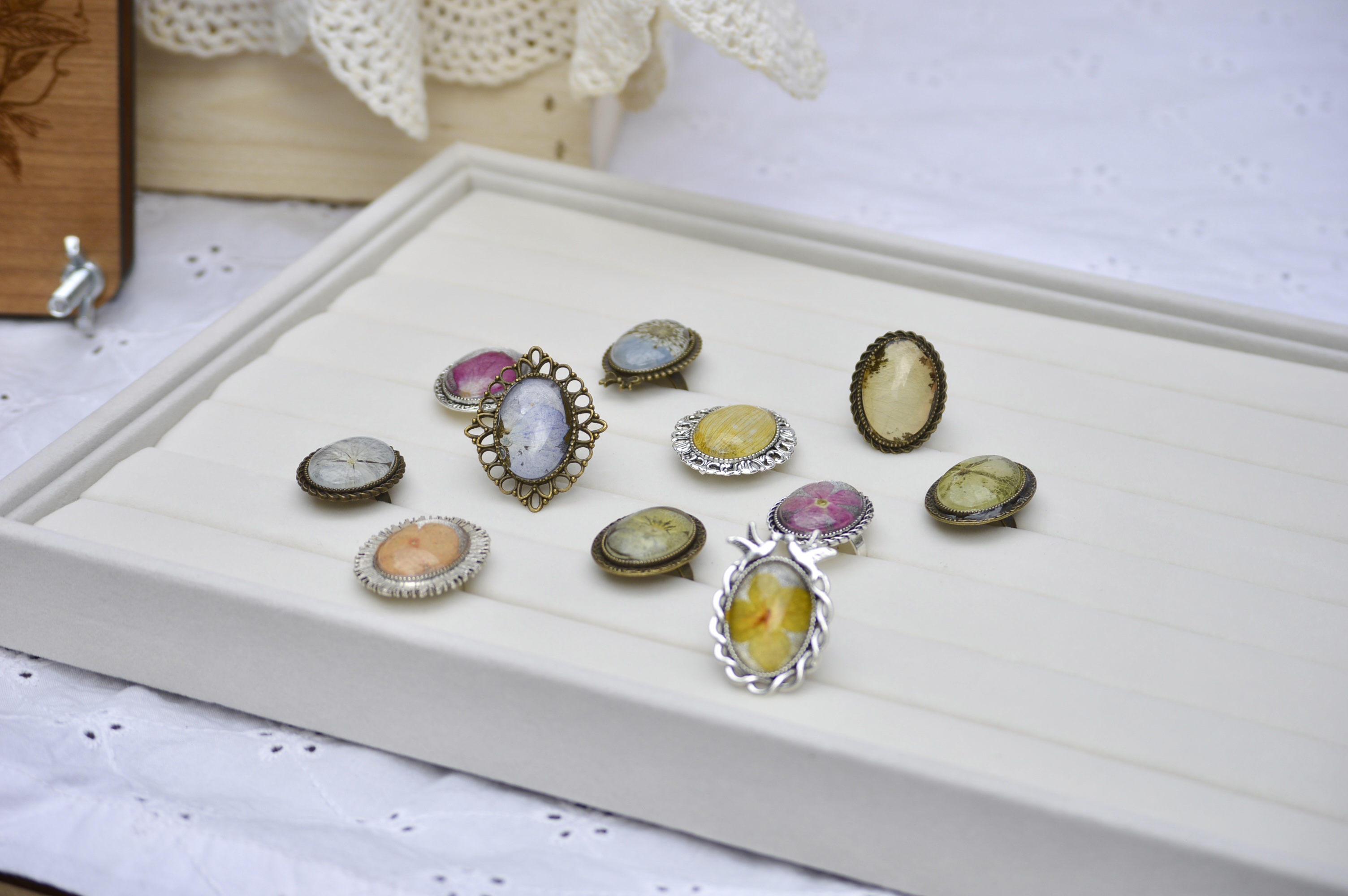 Vintage Flower Rings