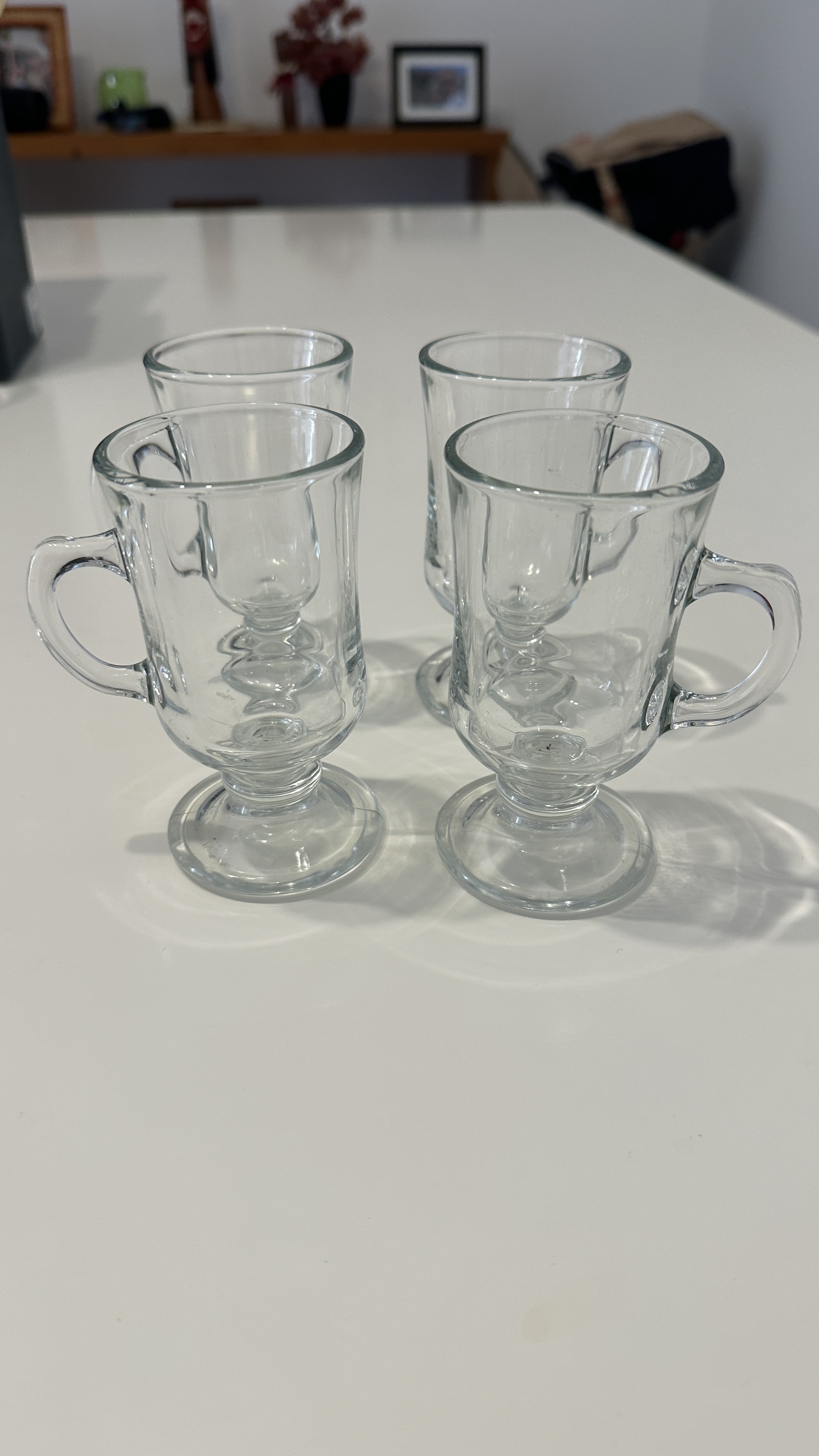 KIT 4 XÍCARAS DE CAFÉ DE VIDRO