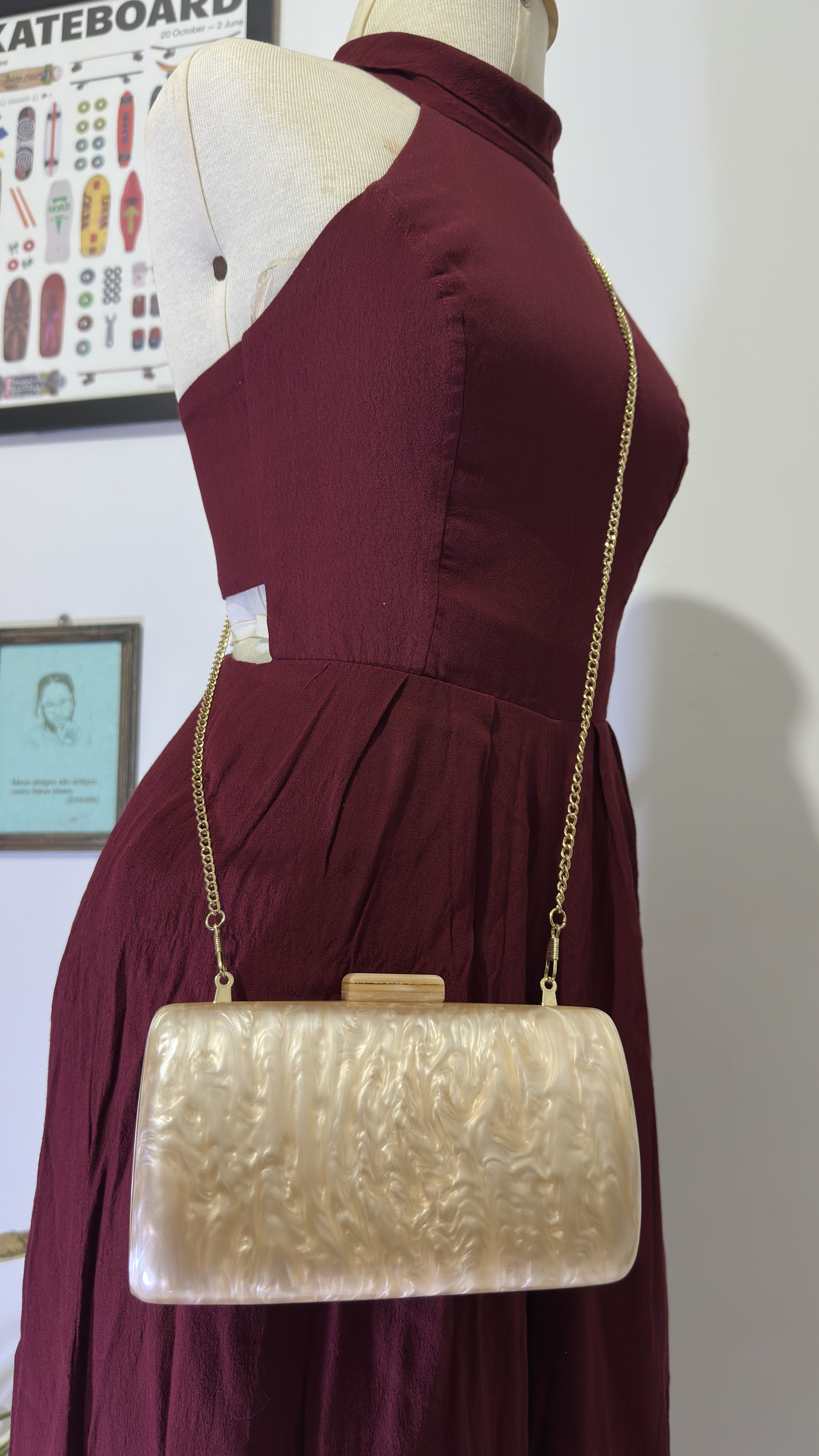 BOLSA CLUTCH PÉROLA