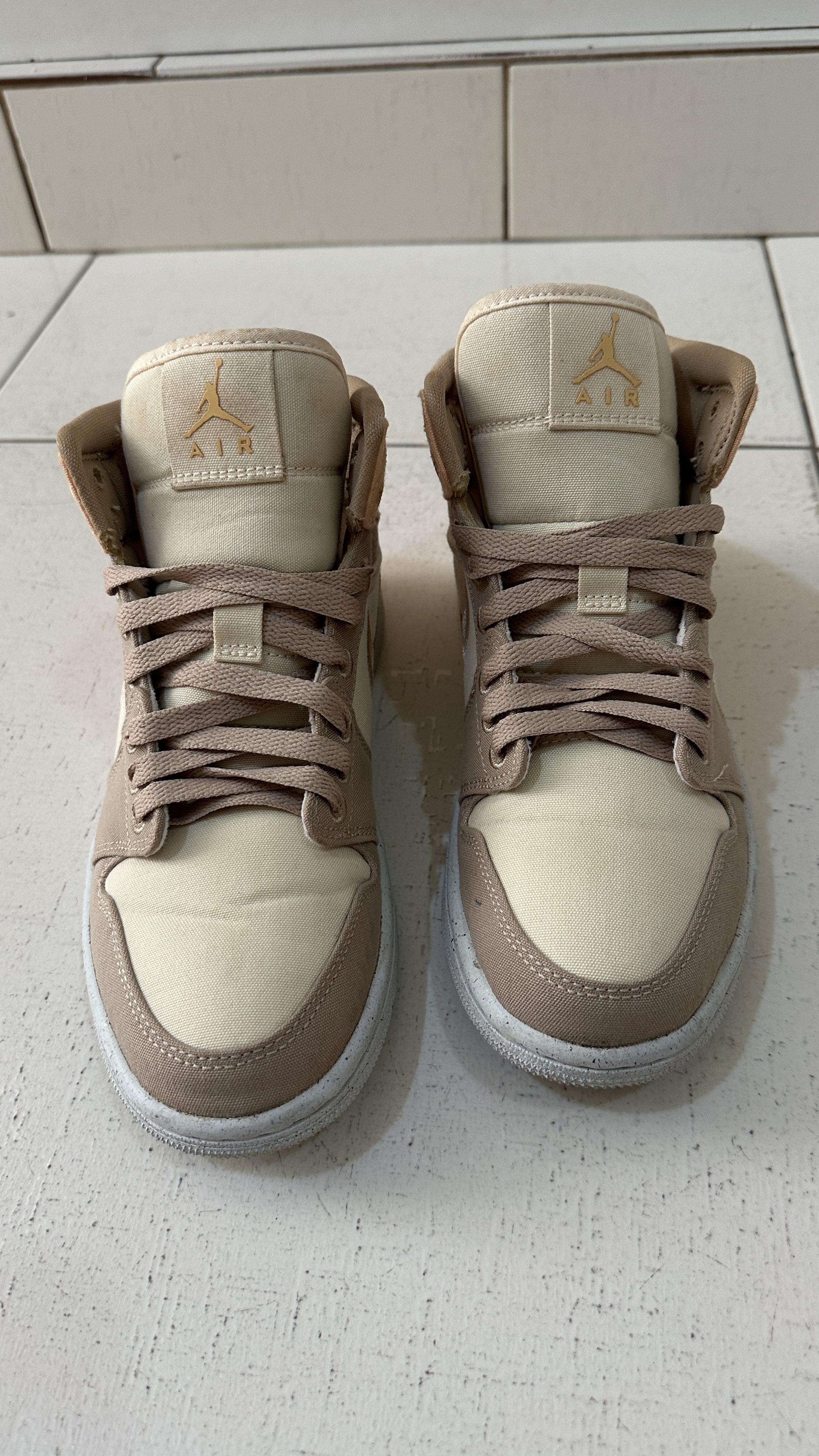 JORDAN 1 MID SE Canvas Khaki - tam 36 BR (7 USA)
