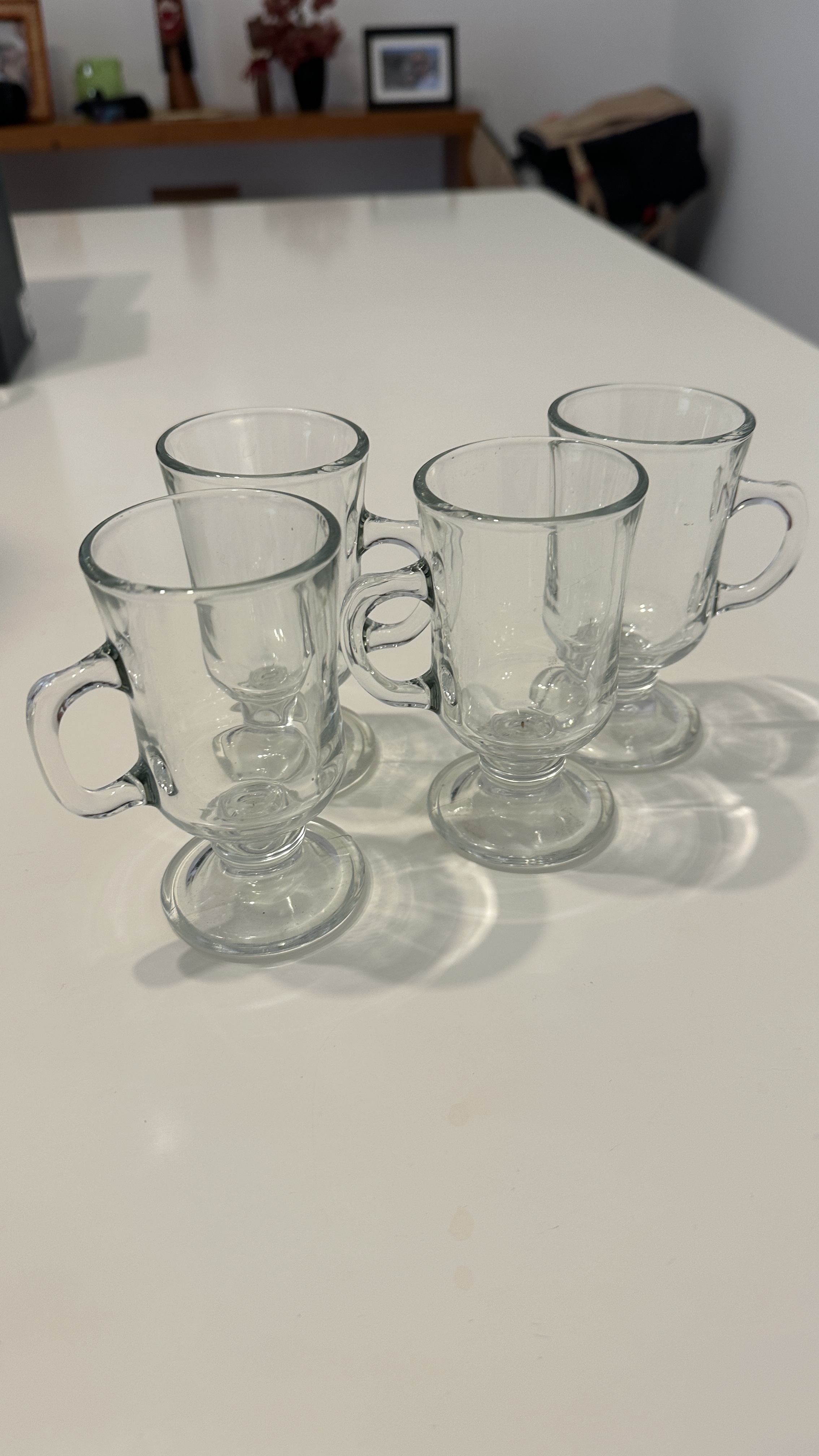 KIT 4 XÍCARAS DE CAFÉ DE VIDRO