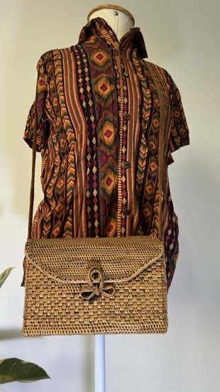 BOLSA DE PALHA RETANGULAR