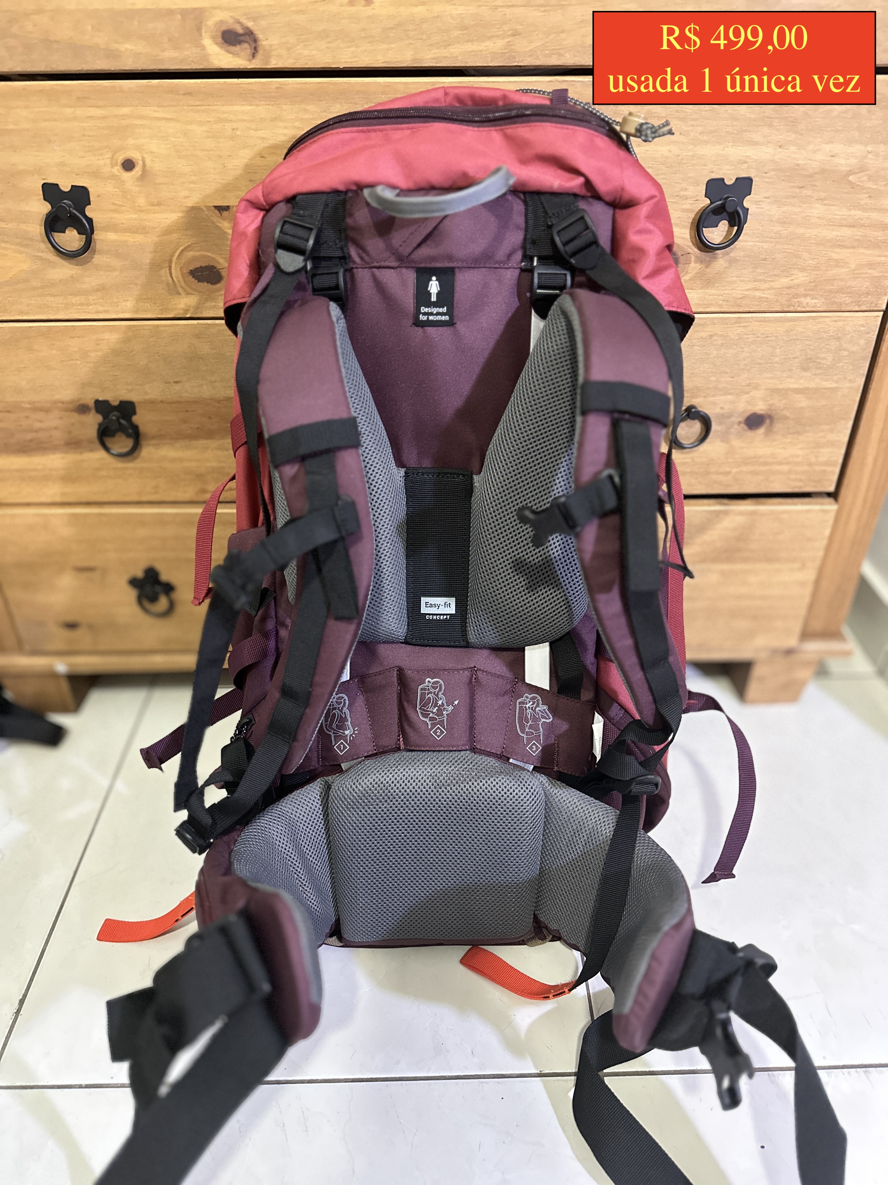 Mochilão Treeking / Camping - feminina - 50L - Simond