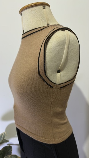 CROPPED TRICOT CANELADO - P
