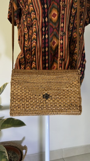 BOLSA DE PALHA RETANGULAR