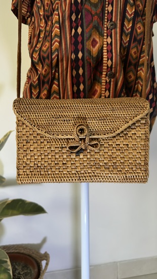 BOLSA DE PALHA RETANGULAR