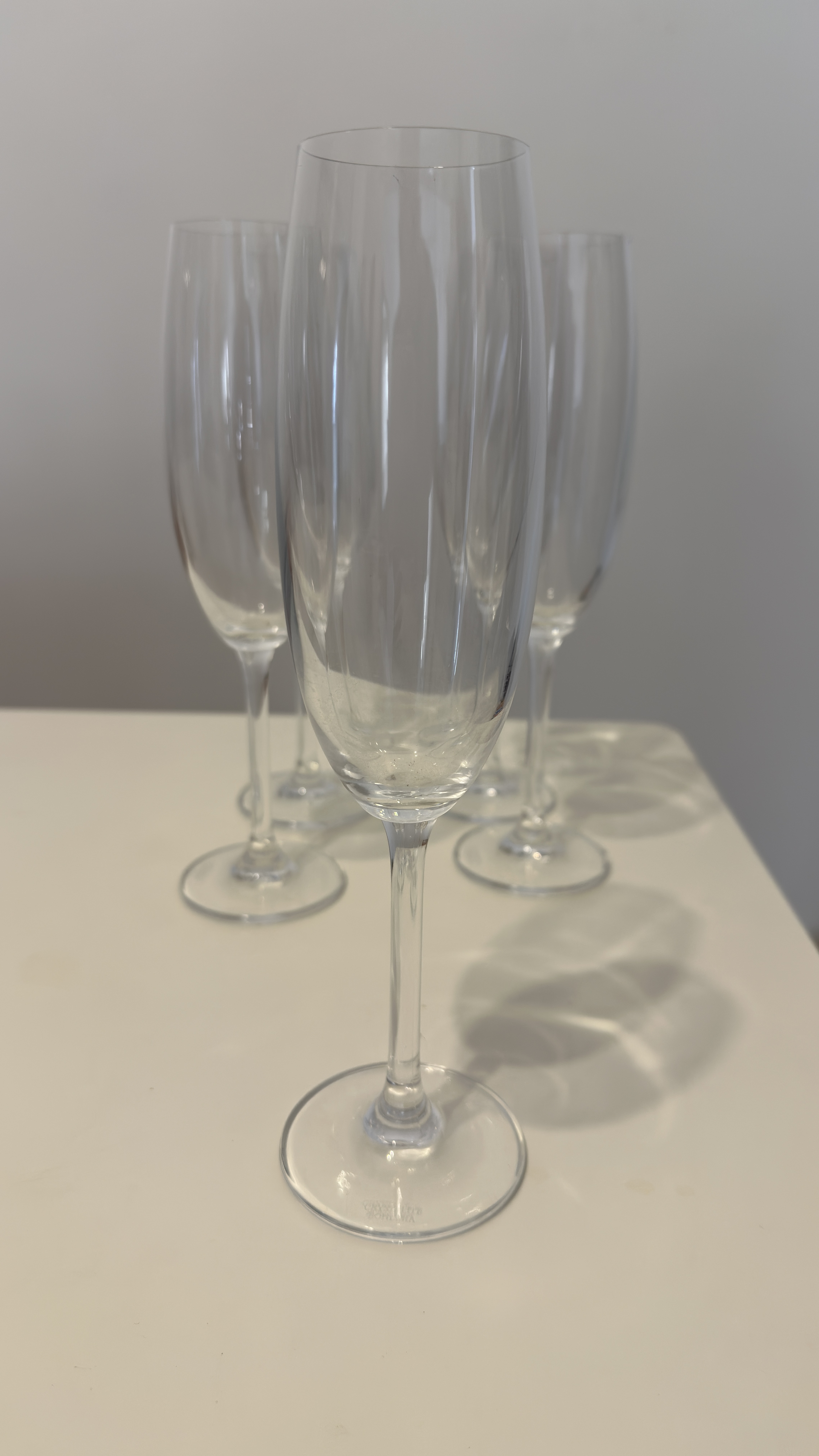 5 TAÇAS DE CHAMPAGNE - BOHEMIA CRYSTAL