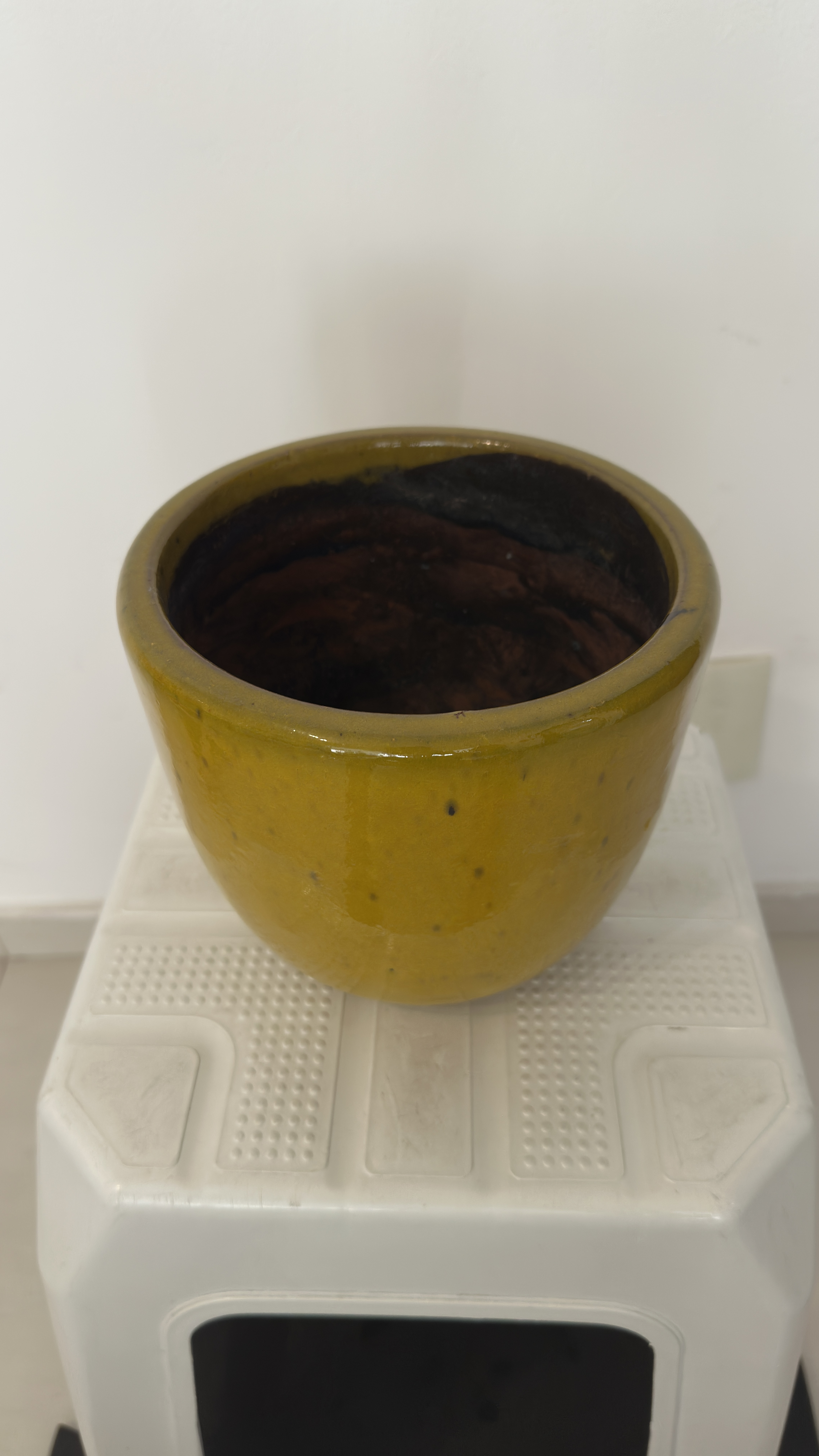VASO CERÂMICA AMARELO