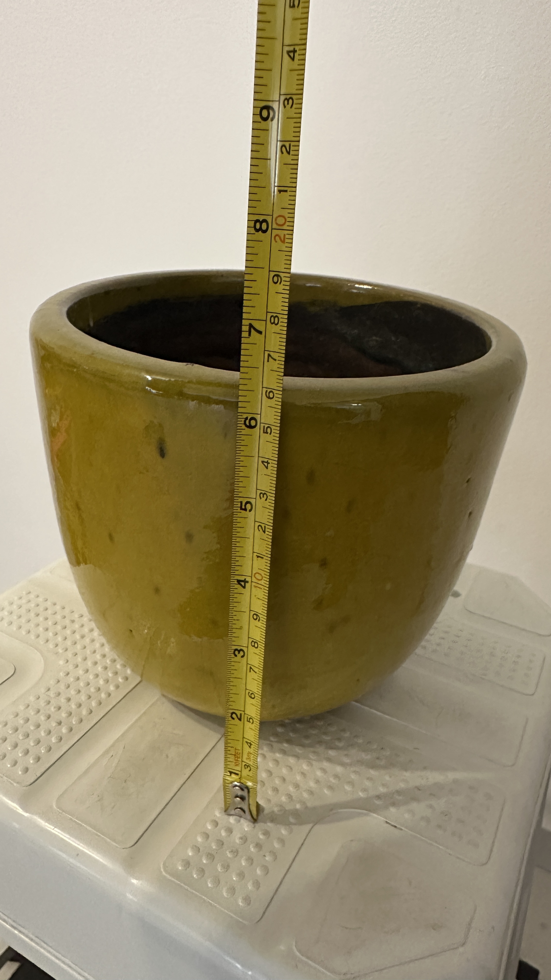 VASO CERÂMICA AMARELO