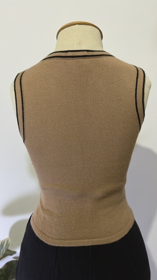 CROPPED TRICOT CANELADO - P