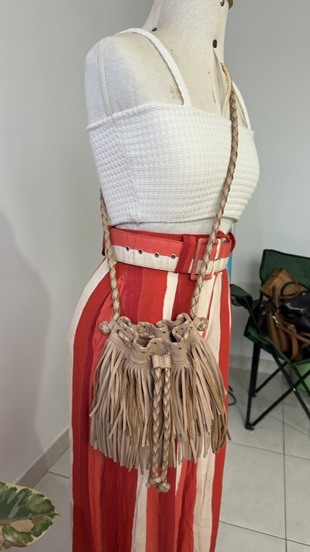 BOLSA DE COURO FRANJA P - VIA MIA