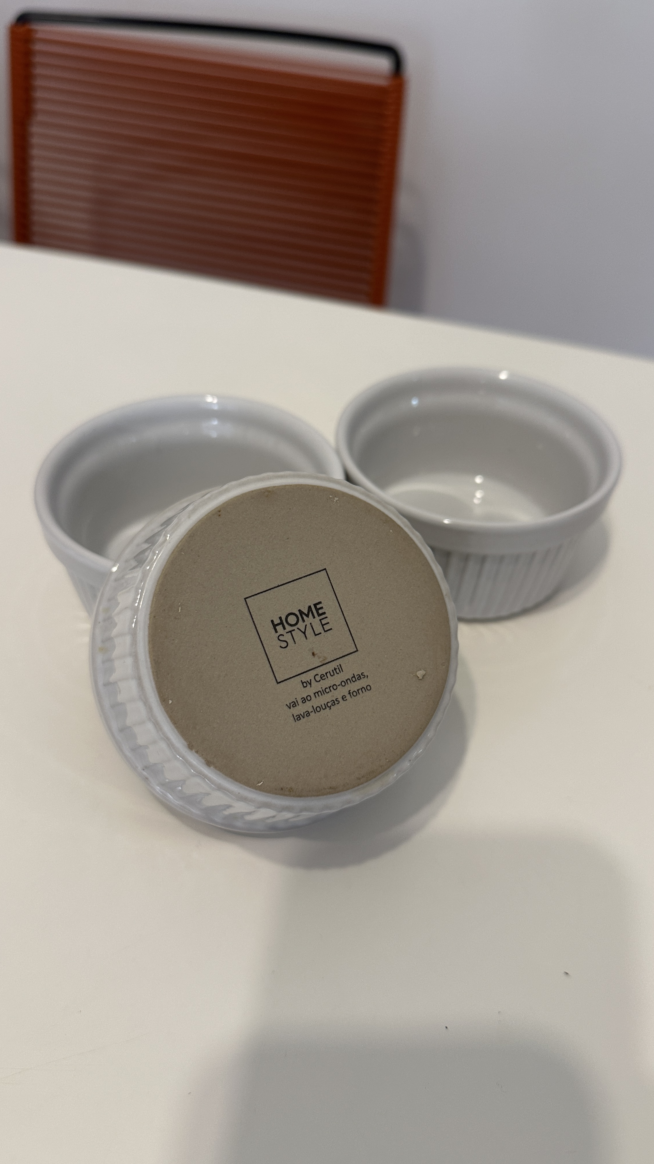 3 POTES CERÂMICA BRANCA - CAMICADO