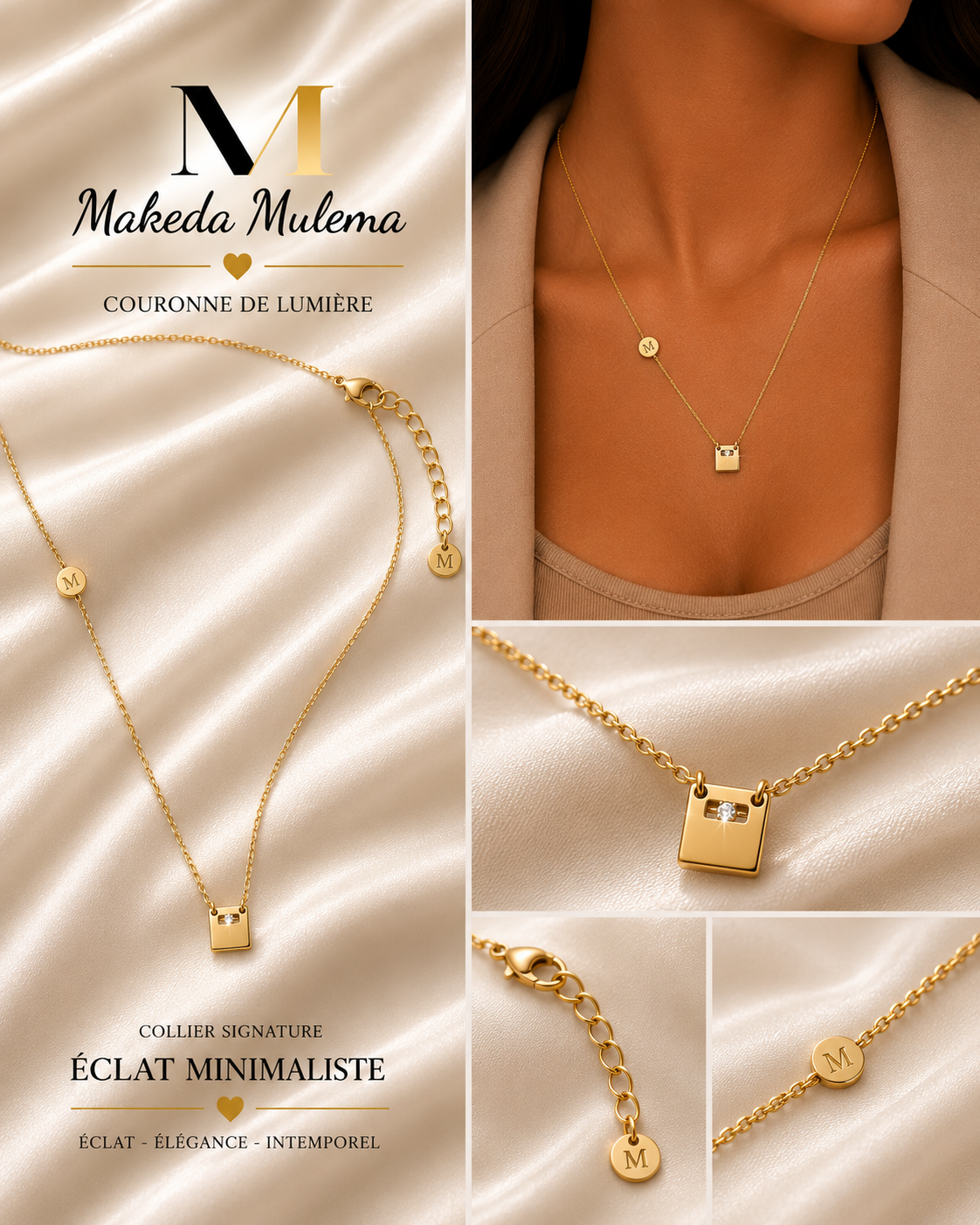 Collier Signature Éclat Minimaliste