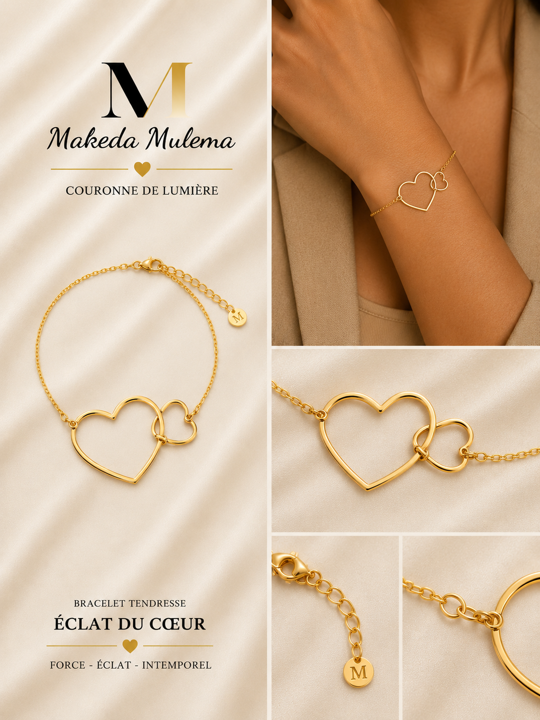 Bracelet TENDRESSE – Éclat du Cœur