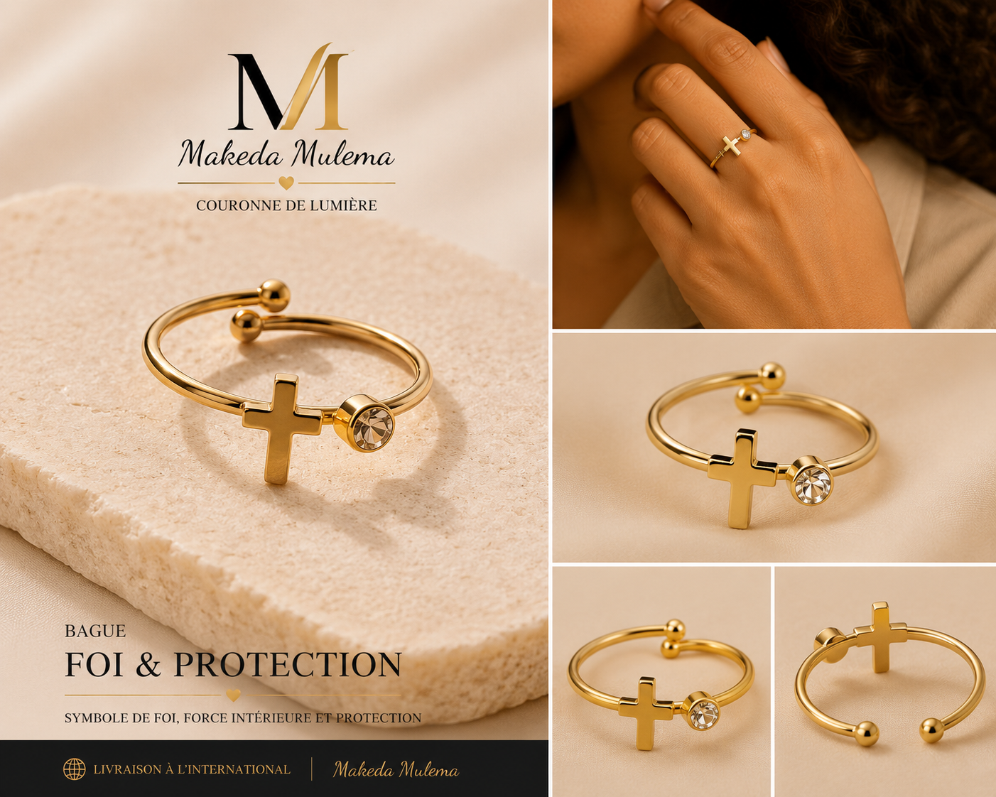 Bague Foi & Protection