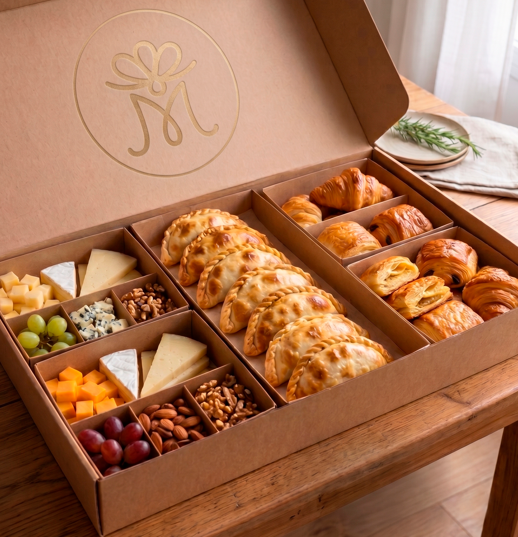 Gourmet Pastry & Cheese Box