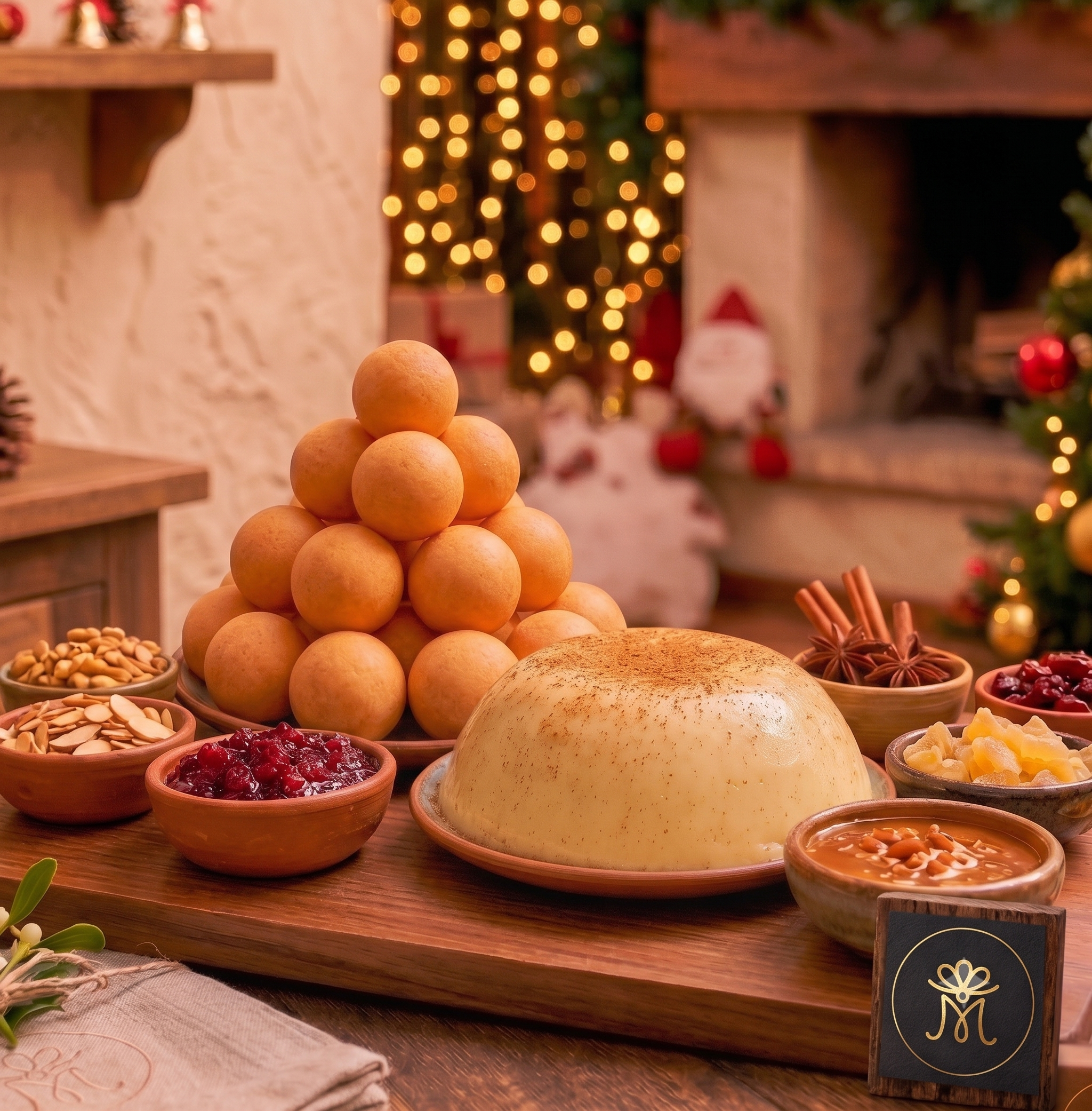 Combo Navideño de Buñuelos y Natilla