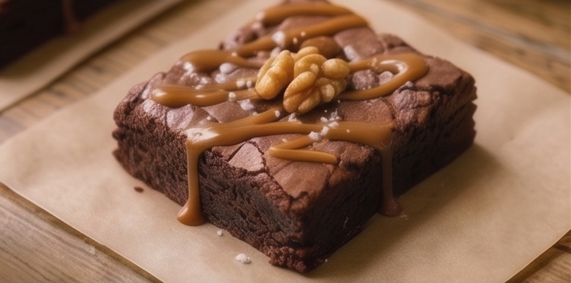 Caramel Walnut Brownie