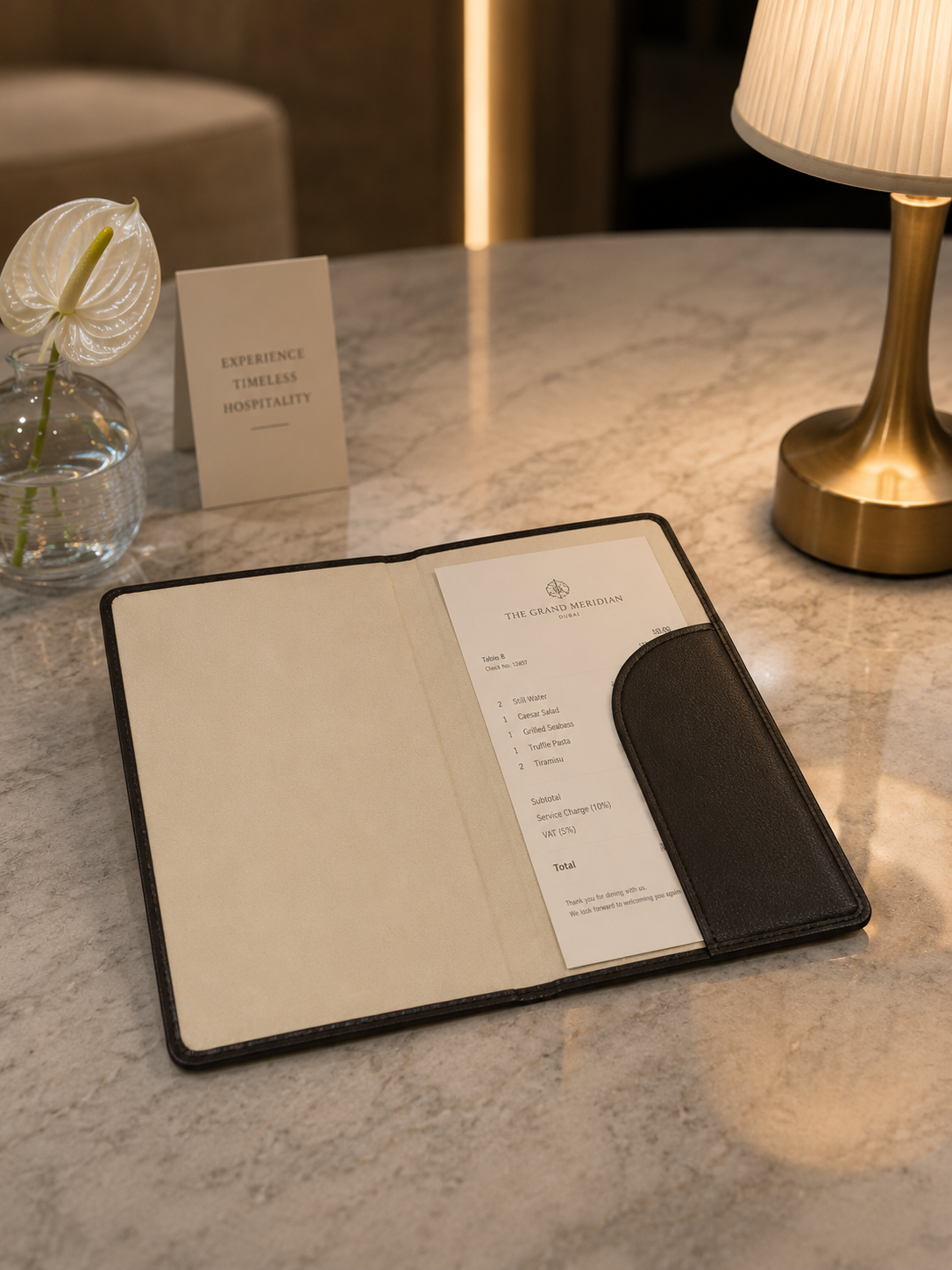 Deluxe Leather Bill Presenter