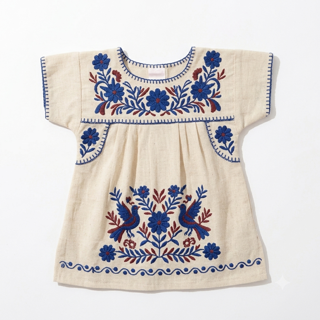Vestido bordado artesanal para gato