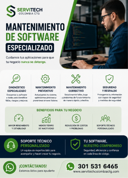 💻 Mantenimiento de Software Especializado