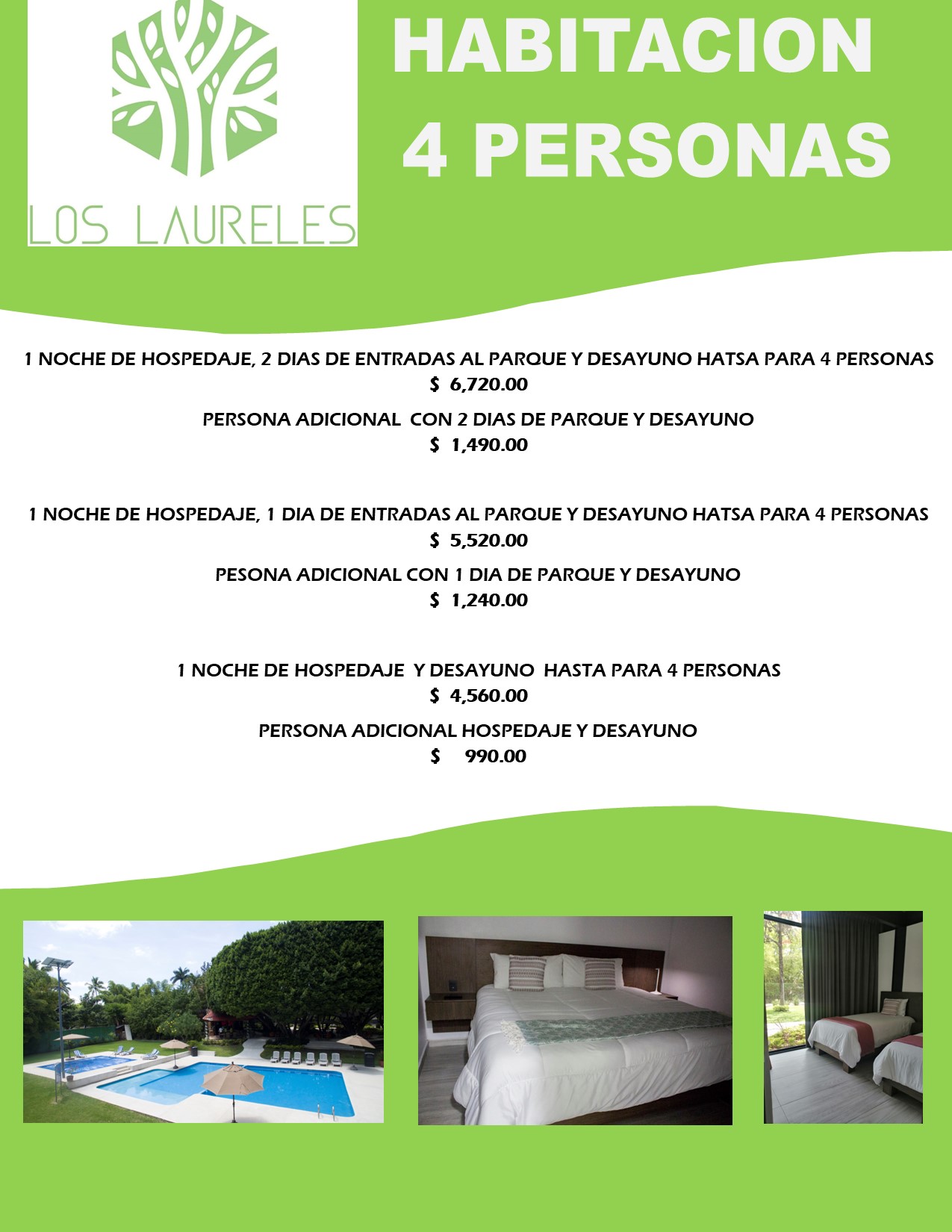 Habitación para 4 personas