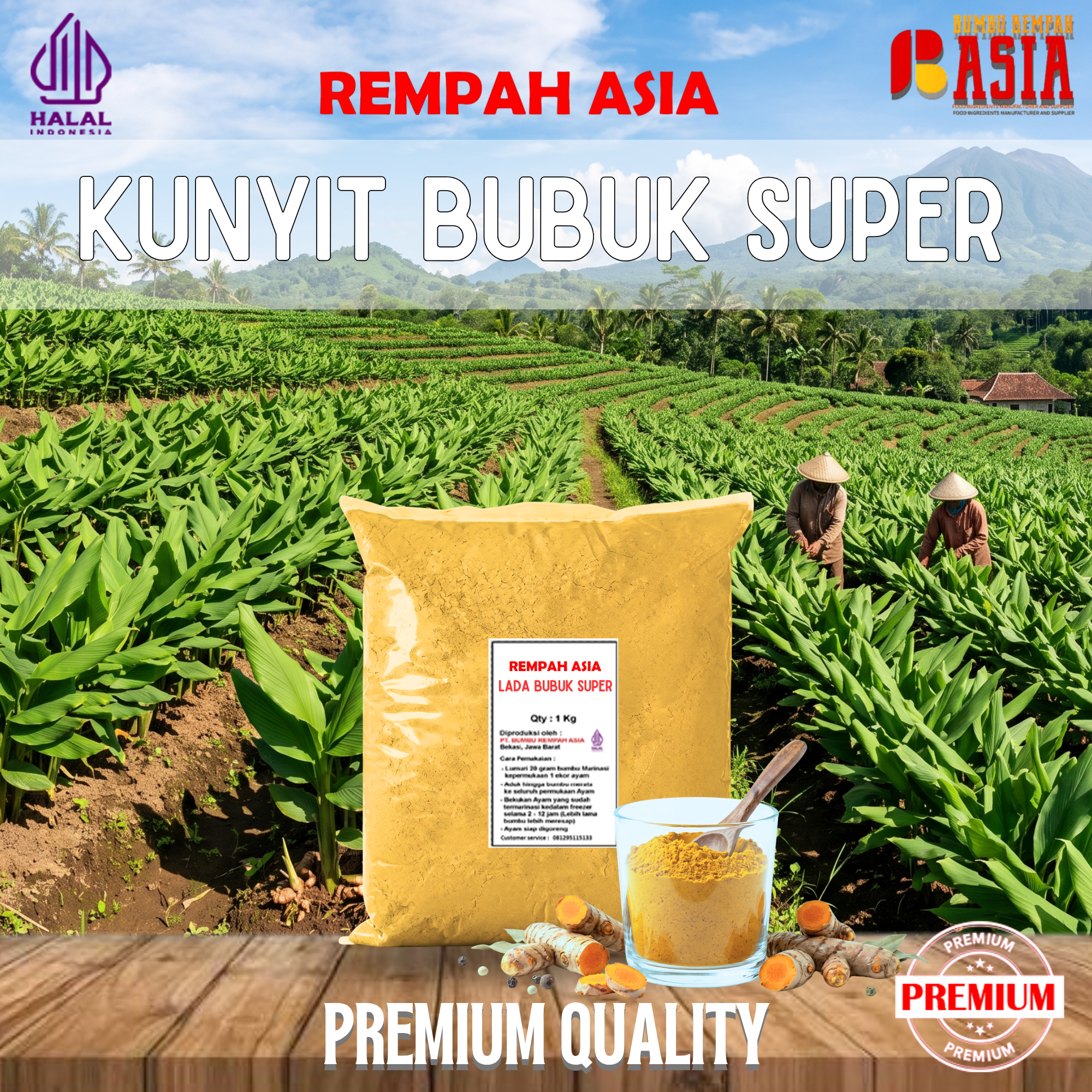 Kunyit Bubuk Super 1 Kg