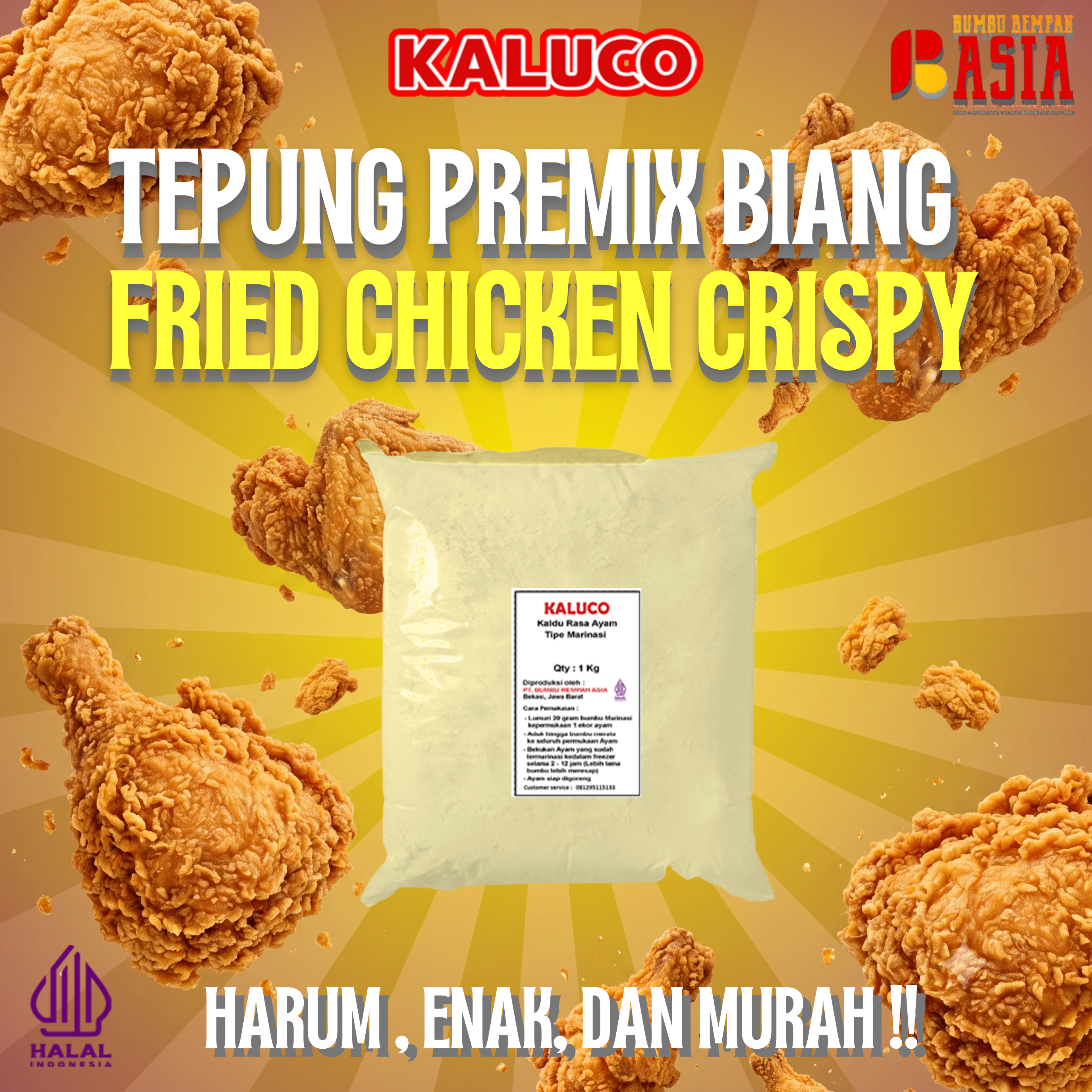 Premix Biang  Tepung Bumbu Fried Chicken Crispy Premium