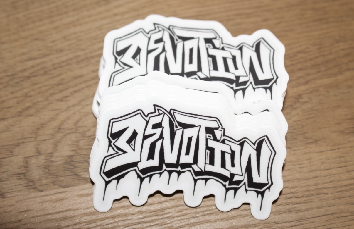 Devtoion Drip Tag Sticker