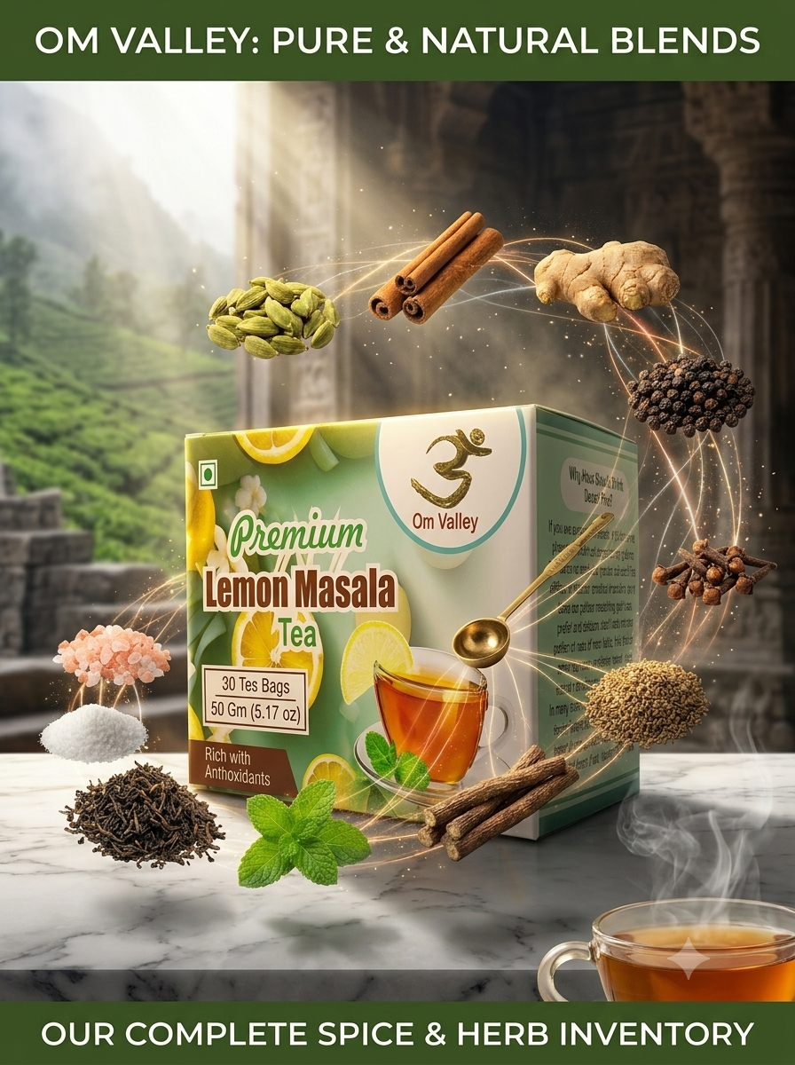 Om Valley Premium Lemon Masala Tea