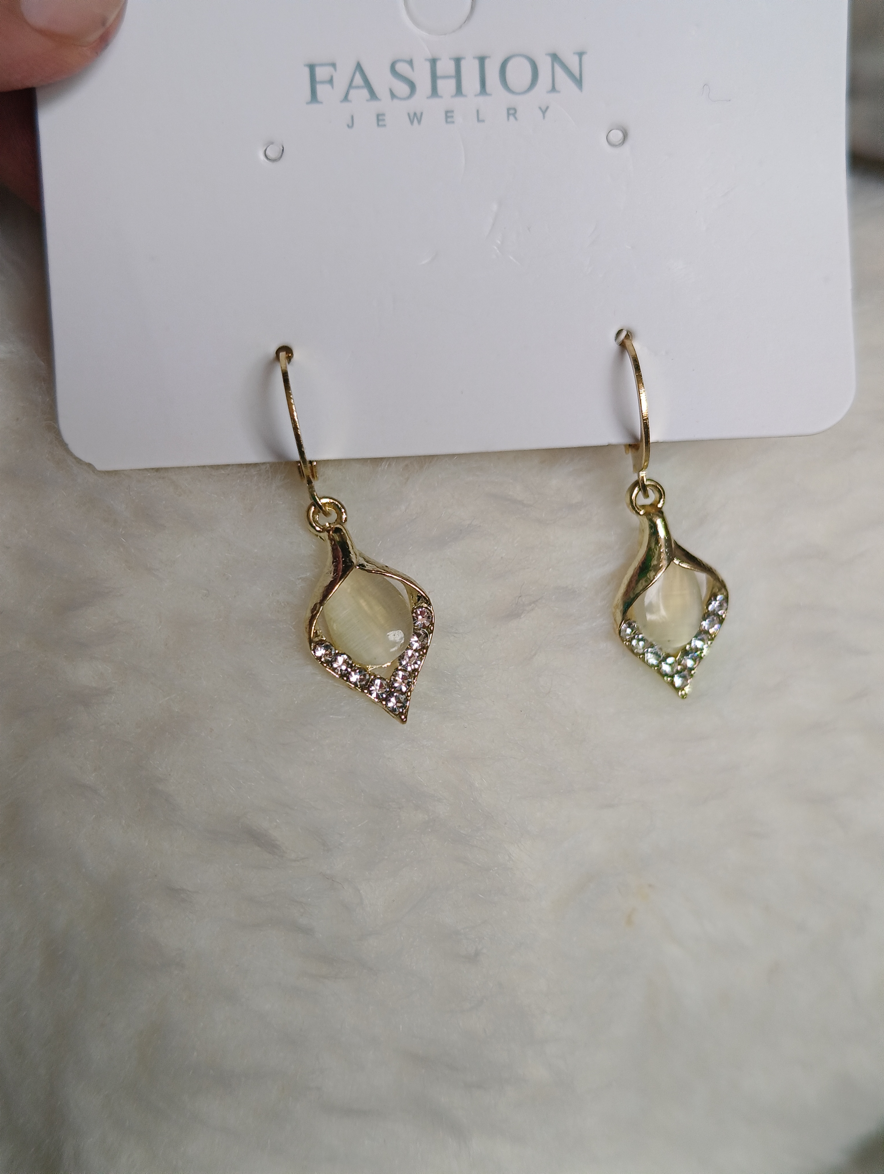 Elegant Crystal Leaf Earrings