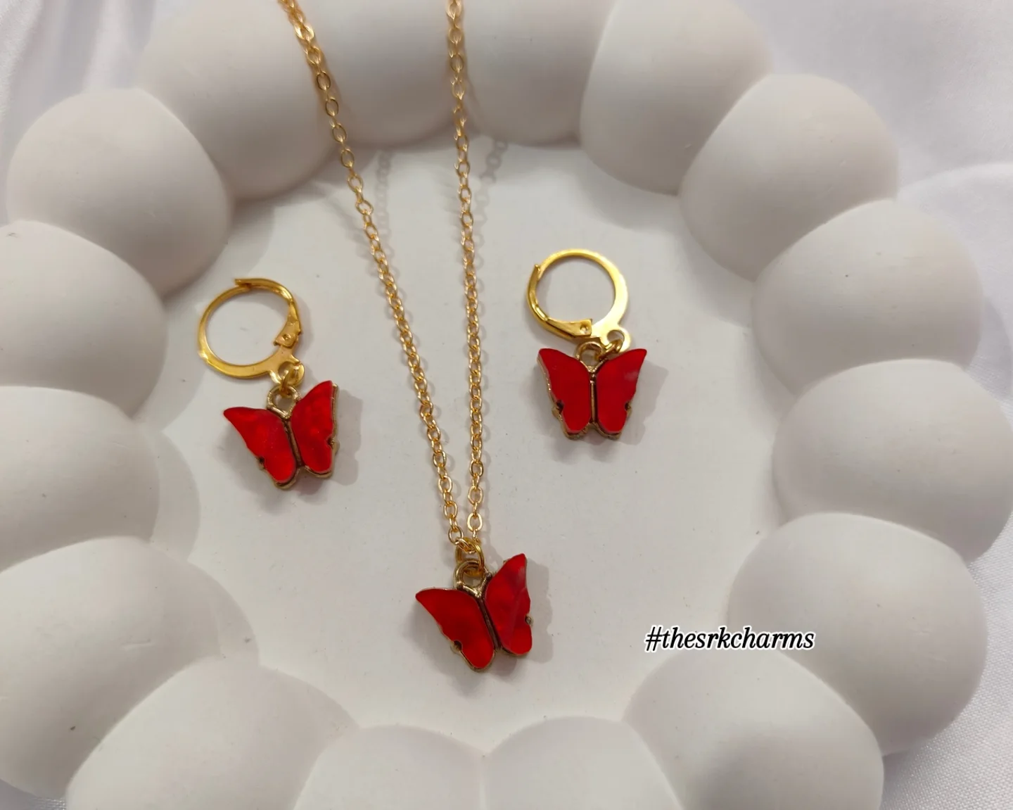Butterfly charm necksets