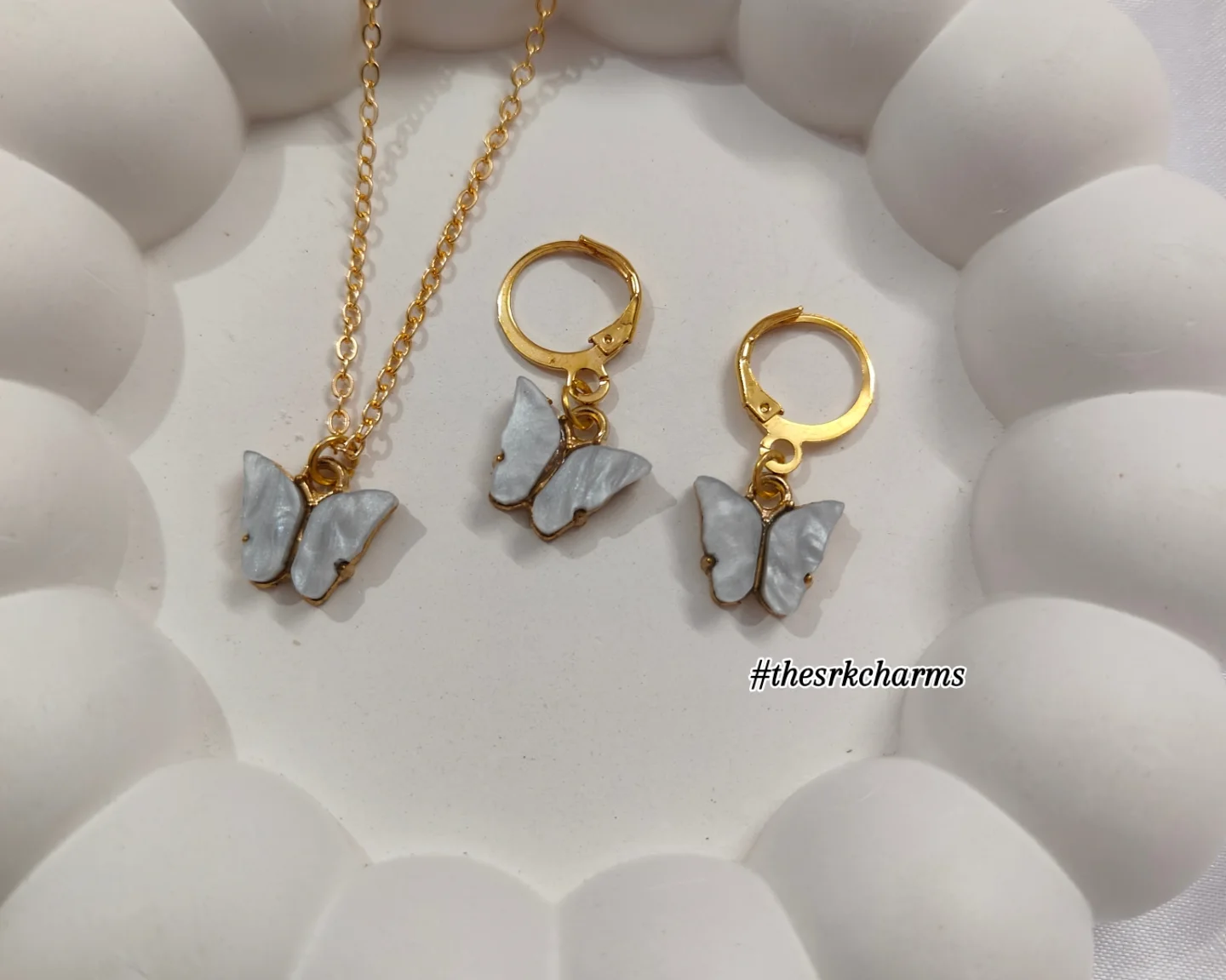 Butterfly charm necksets