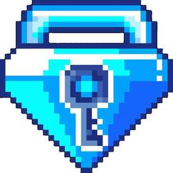 Gantungan Kunci Berlian Pixel