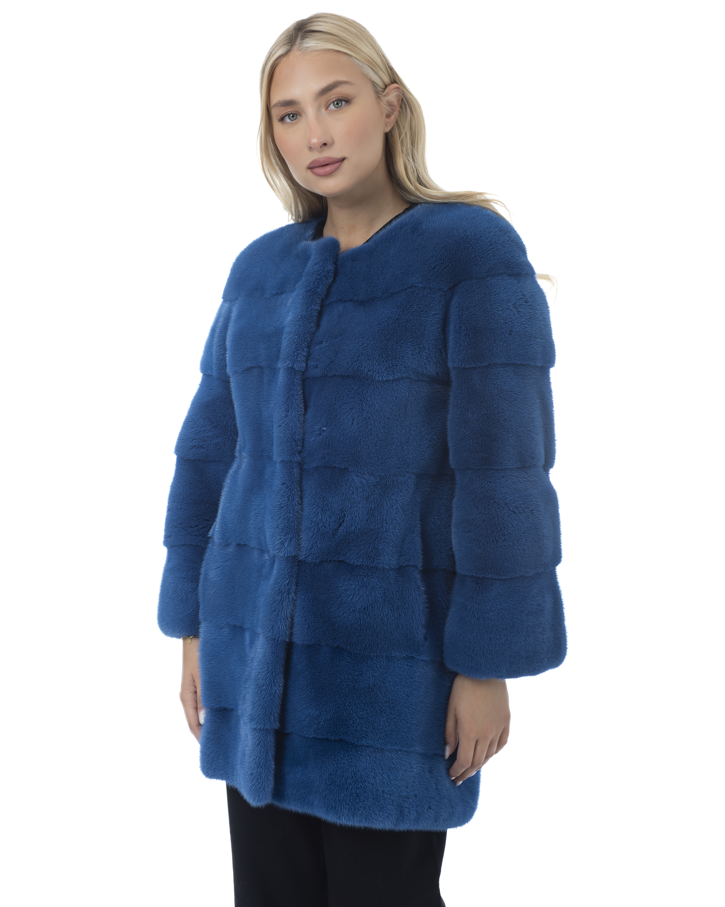 Vizon Blue Sea Colour Real Saga Royal Fur