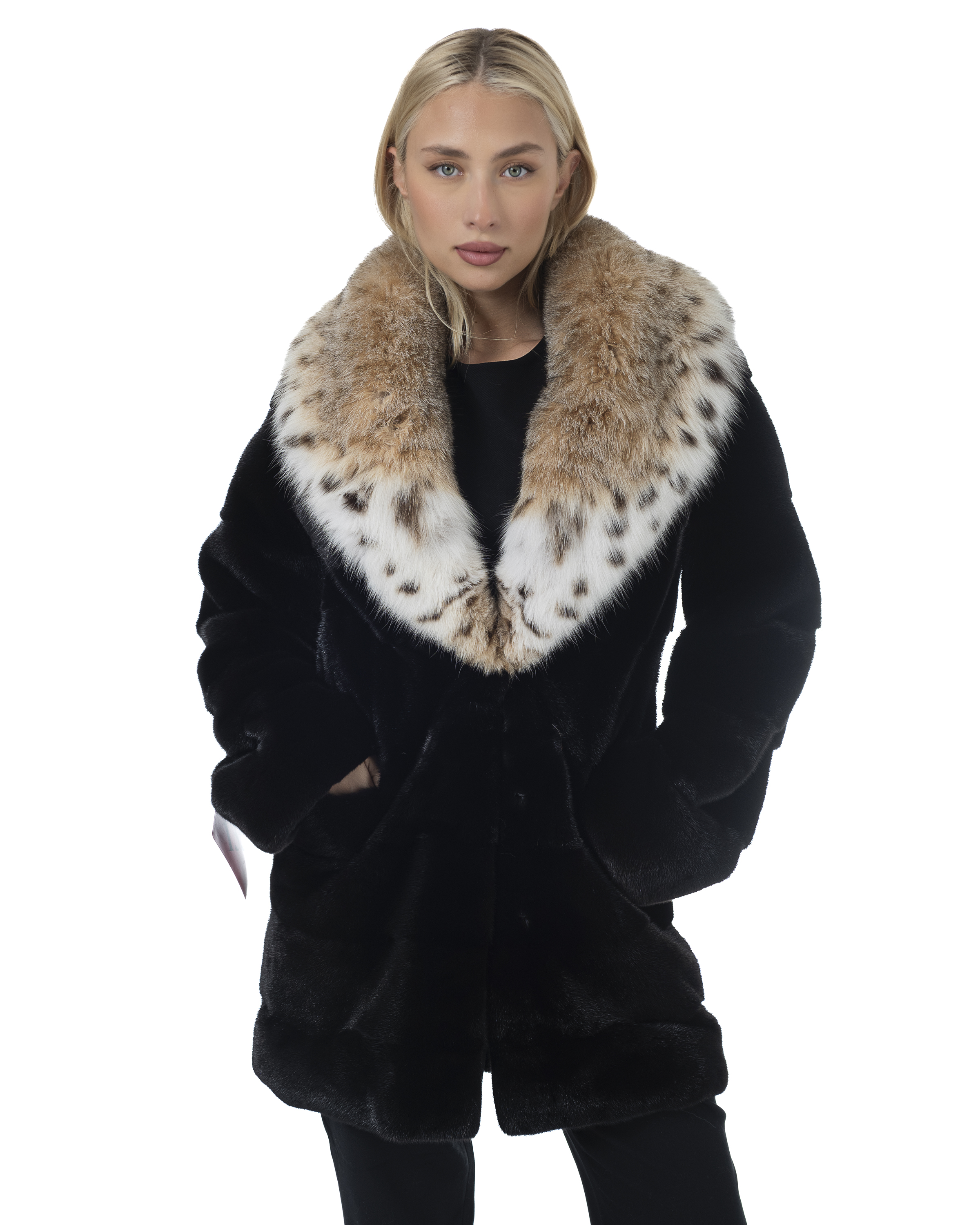 Vizon Blackglama with Cat Lynx Hood