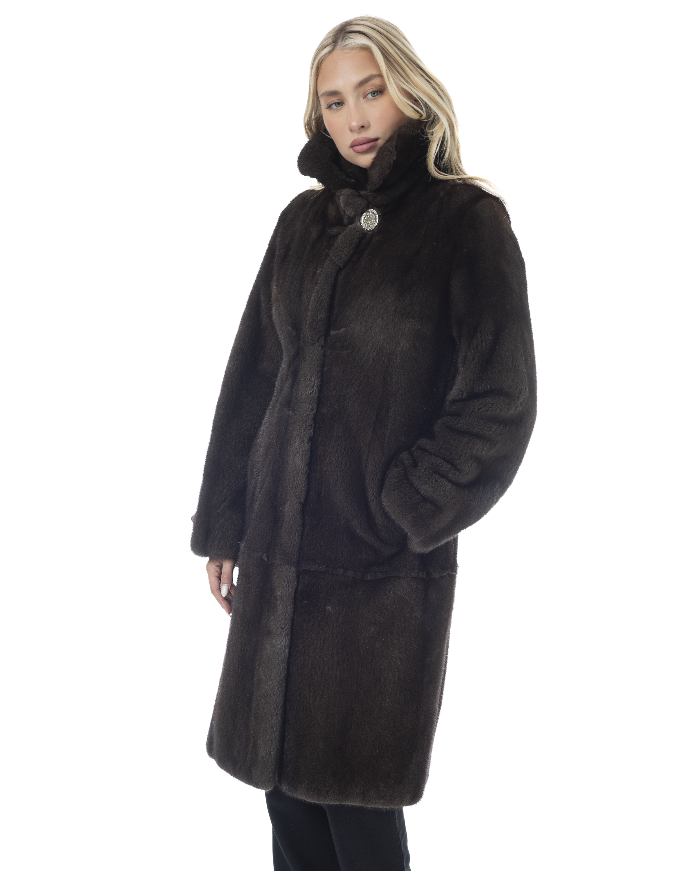 Mink Dark Coffee Colour