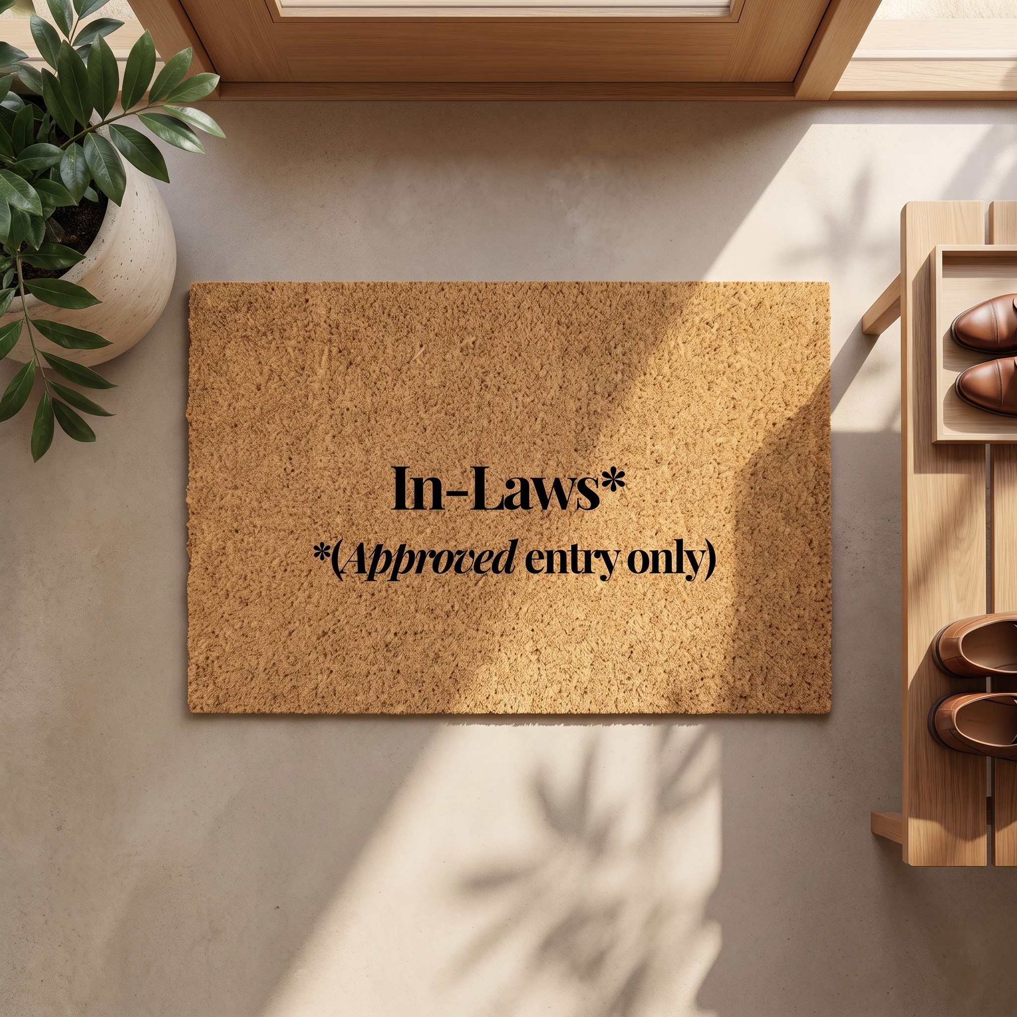 Signature Coir Doormat SC5 | Funny Welcome Mat | Natural Coconut Fiber Door Mat | Front Door Entrance Rug | Your Home's First Impression