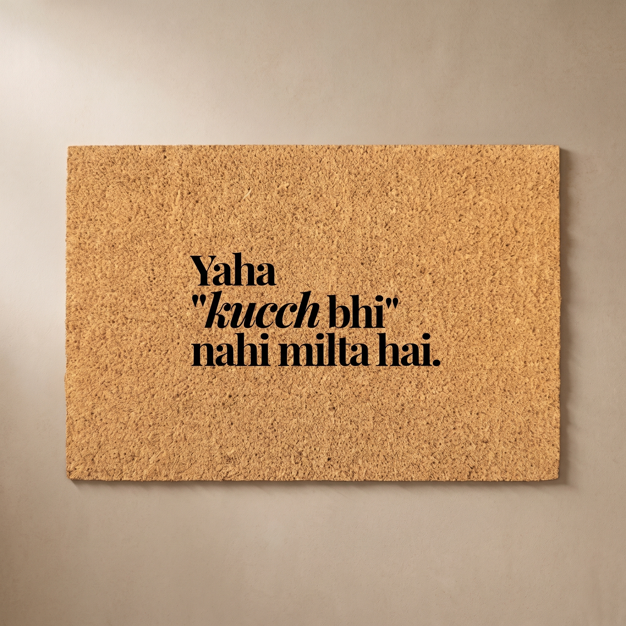 Signature Coir Doormat SC18 | Funny Welcome Mat | Natural Coconut Fiber Door Mat | Front Door Entrance Rug | Your Home's First Impression