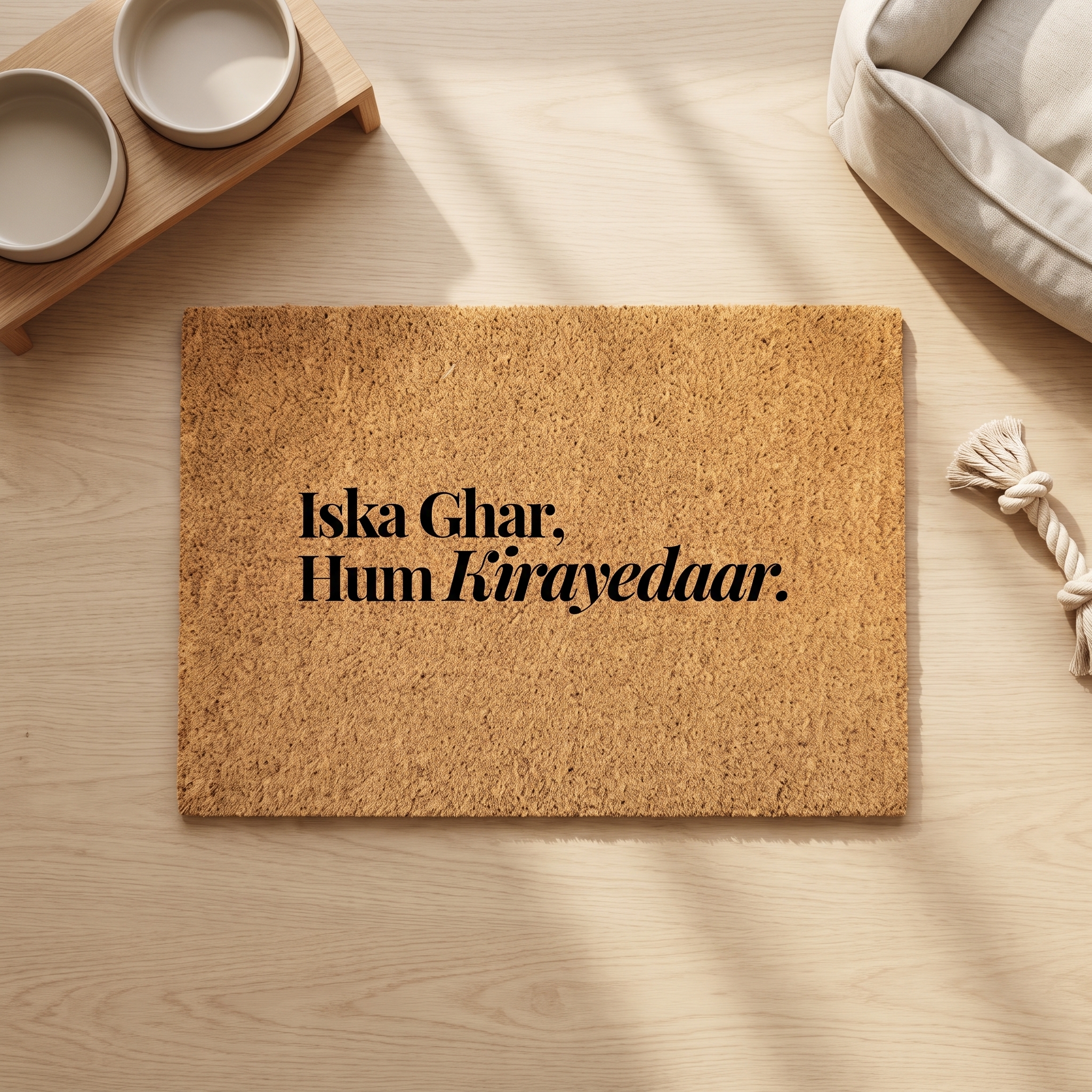 Pet Collection Coir Doormat PC2 | Funny Pet Quote Welcome Mat
