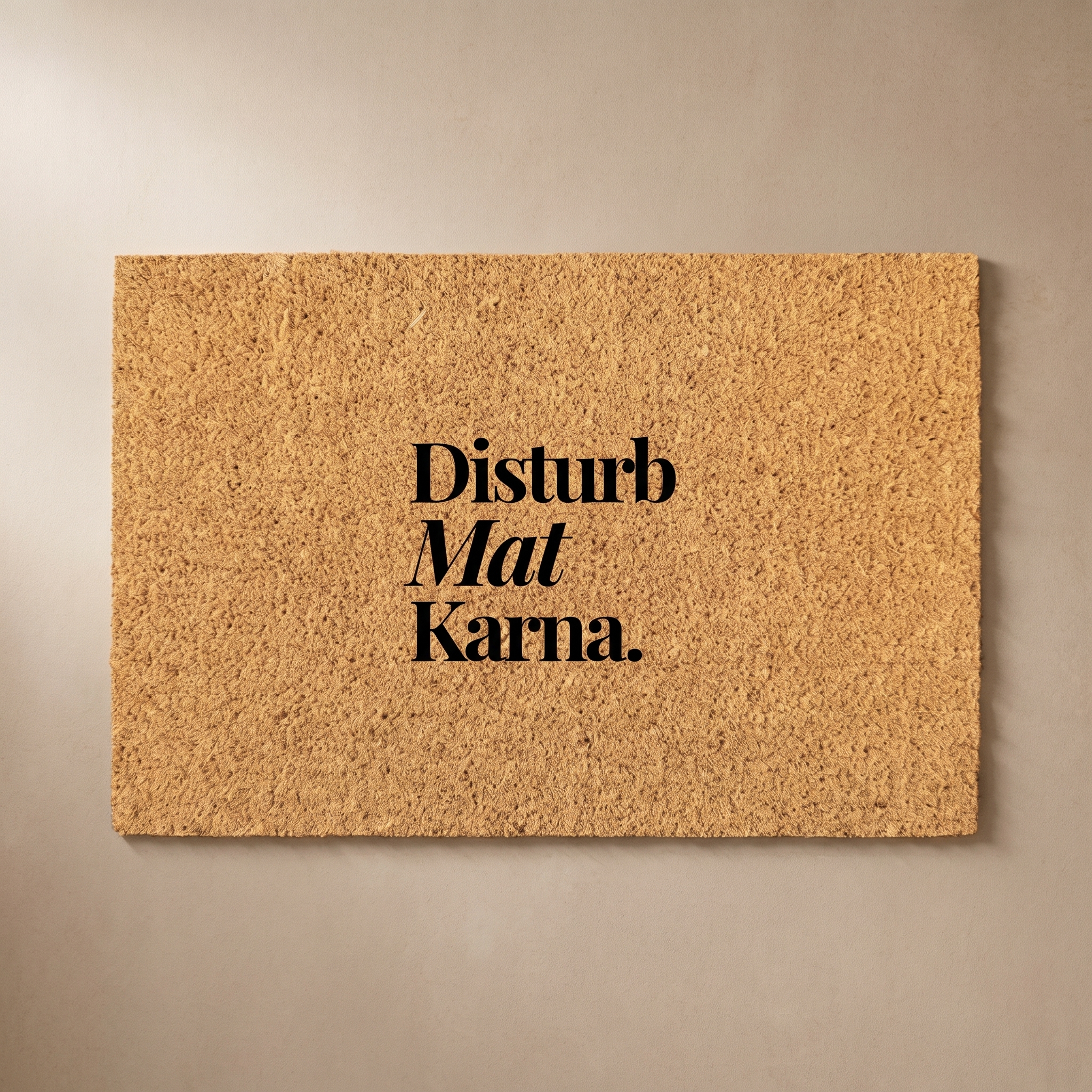 Signature Coir Doormat SC22 | Funny Welcome Mat | Natural Coconut Fiber Door Mat | Front Door Entrance Rug | Your Home's First Impression