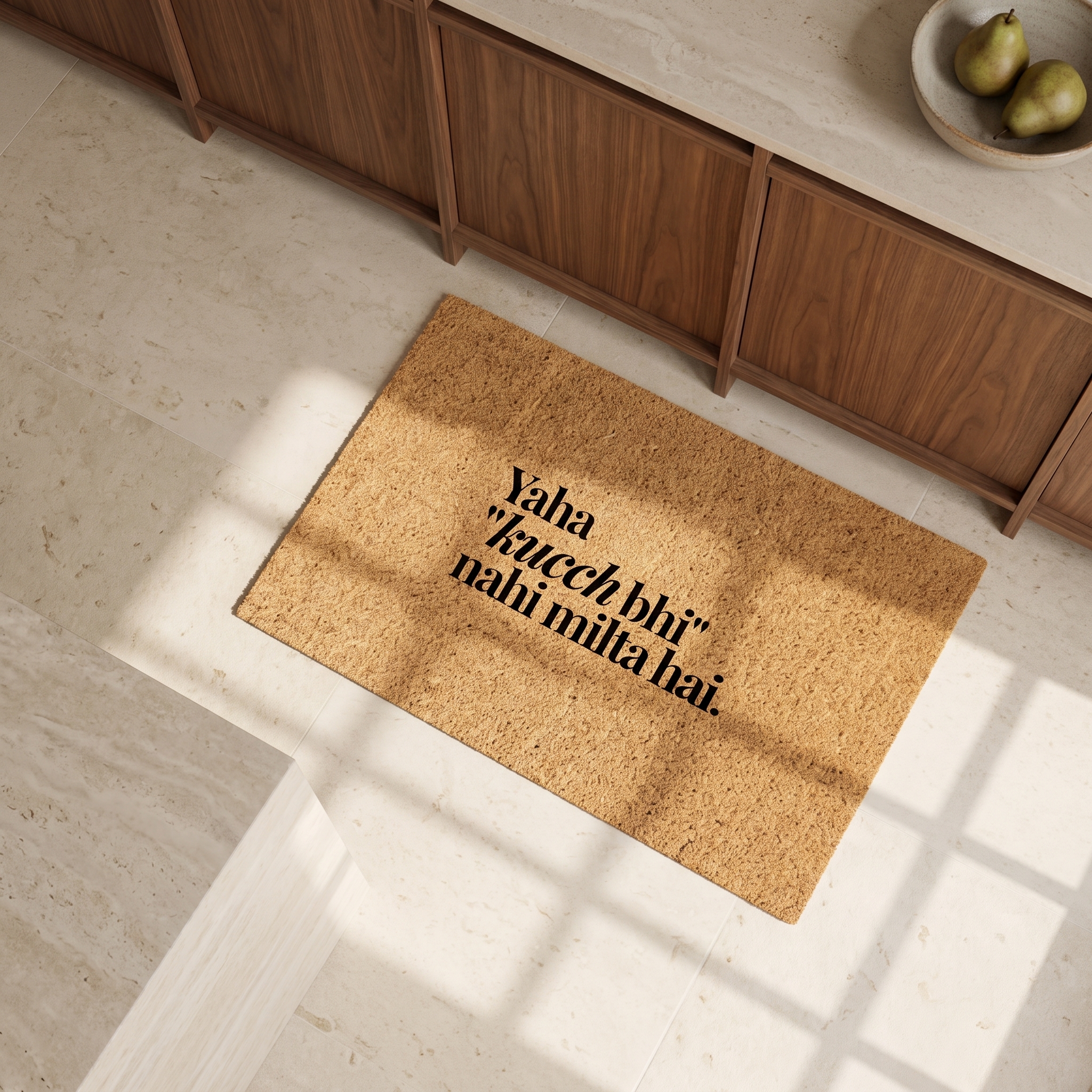 Signature Coir Doormat SC18 | Funny Welcome Mat | Natural Coconut Fiber Door Mat | Front Door Entrance Rug | Your Home's First Impression