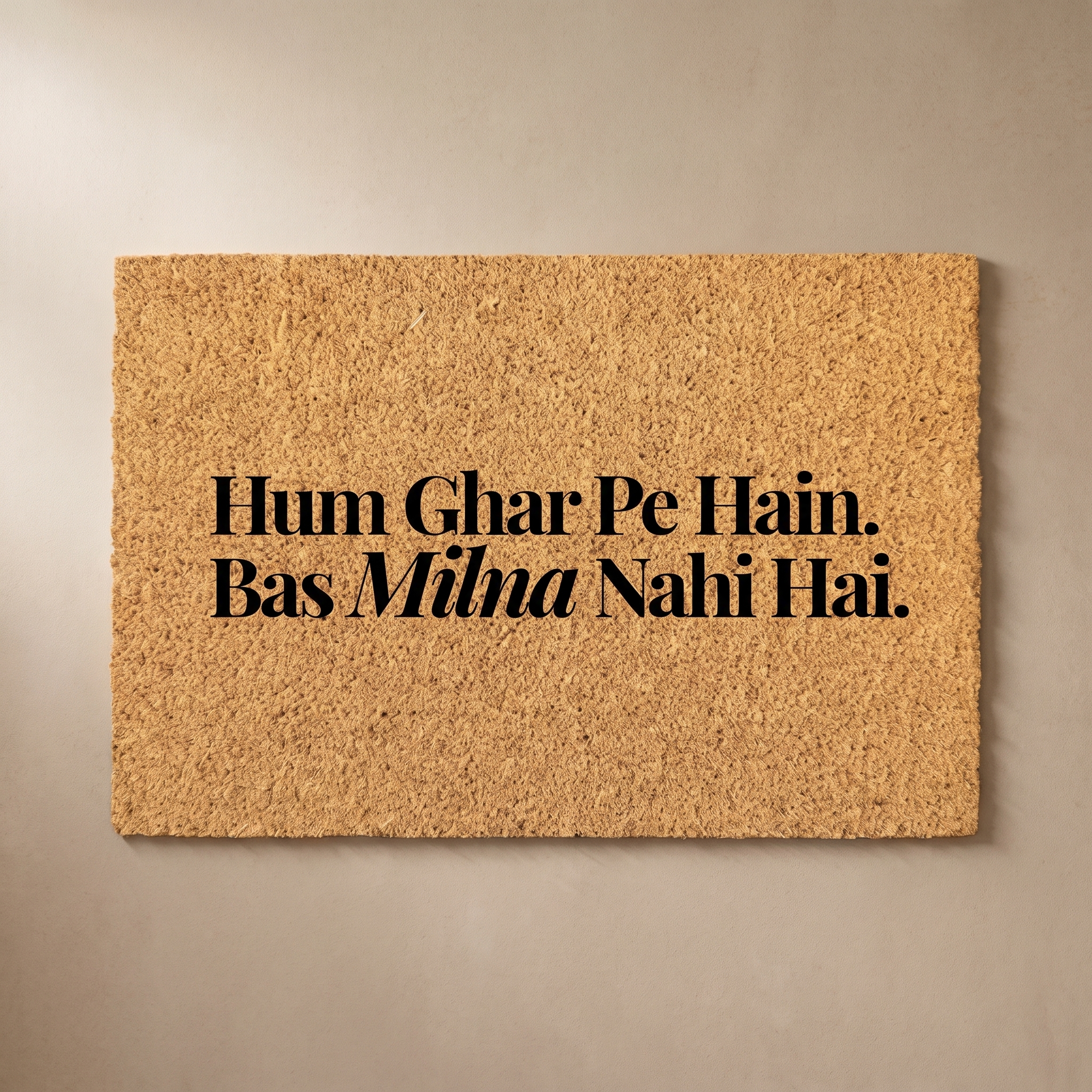 Signature Coir Doormat SC7 | Funny Welcome Mat | Natural Coconut Fiber Door Mat | Front Door Entrance Rug | Your Home's First Impression