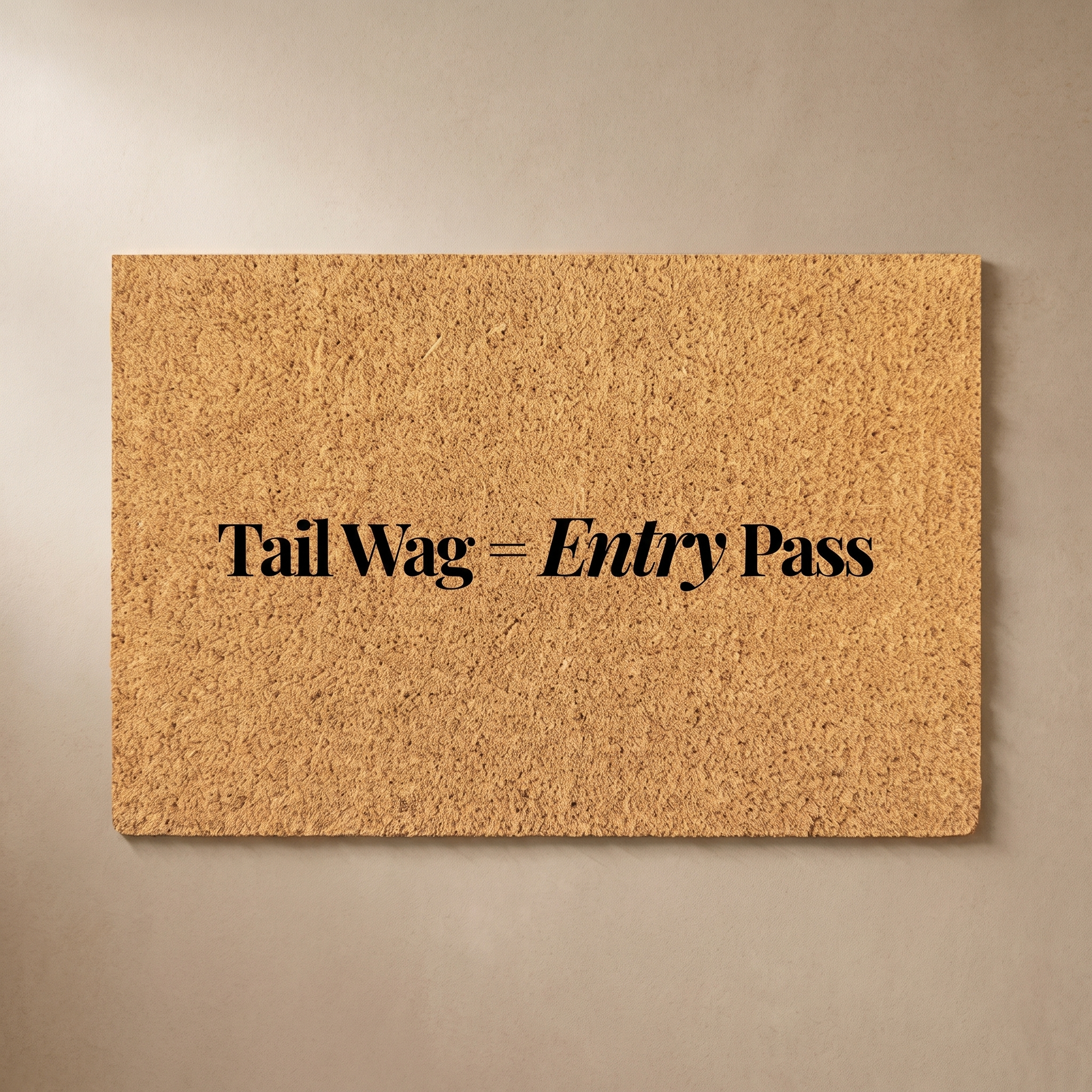 Pet Collection Coir Doormat PC3 | Funny Pet Quote Welcome Mat