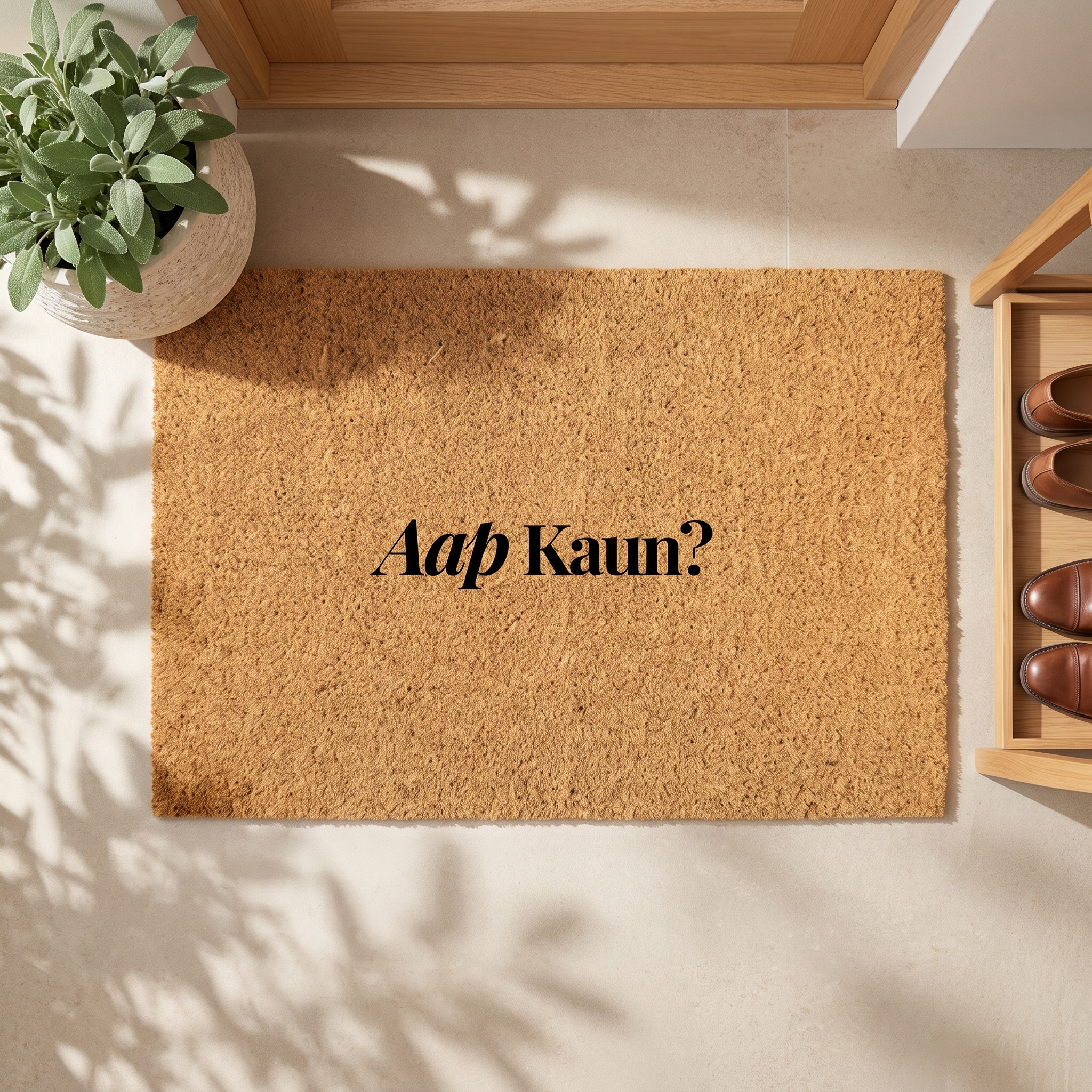 Signature Coir Doormat SC9 | Funny Welcome Mat | Natural Coconut Fiber Door Mat | Front Door Entrance Rug | Your Home's First Impression