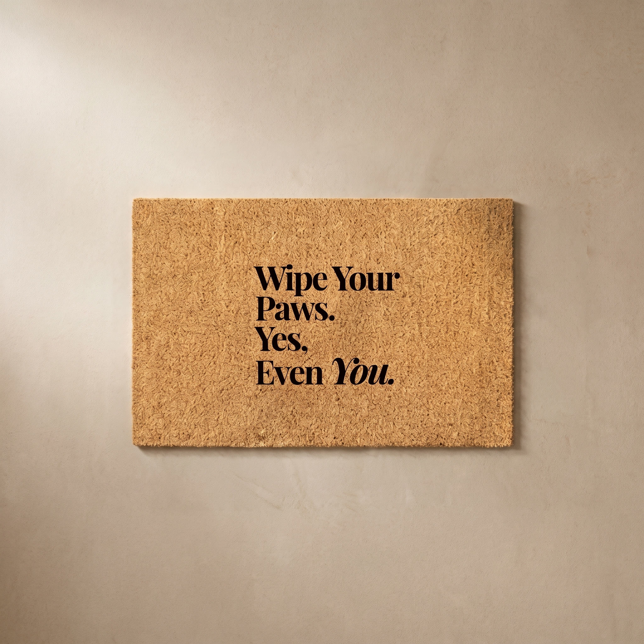Signature Coir Doormat SC3 | Funny Welcome Mat | Natural Coconut Fiber Door Mat | Front Door Entrance Rug | Your Home's First Impression