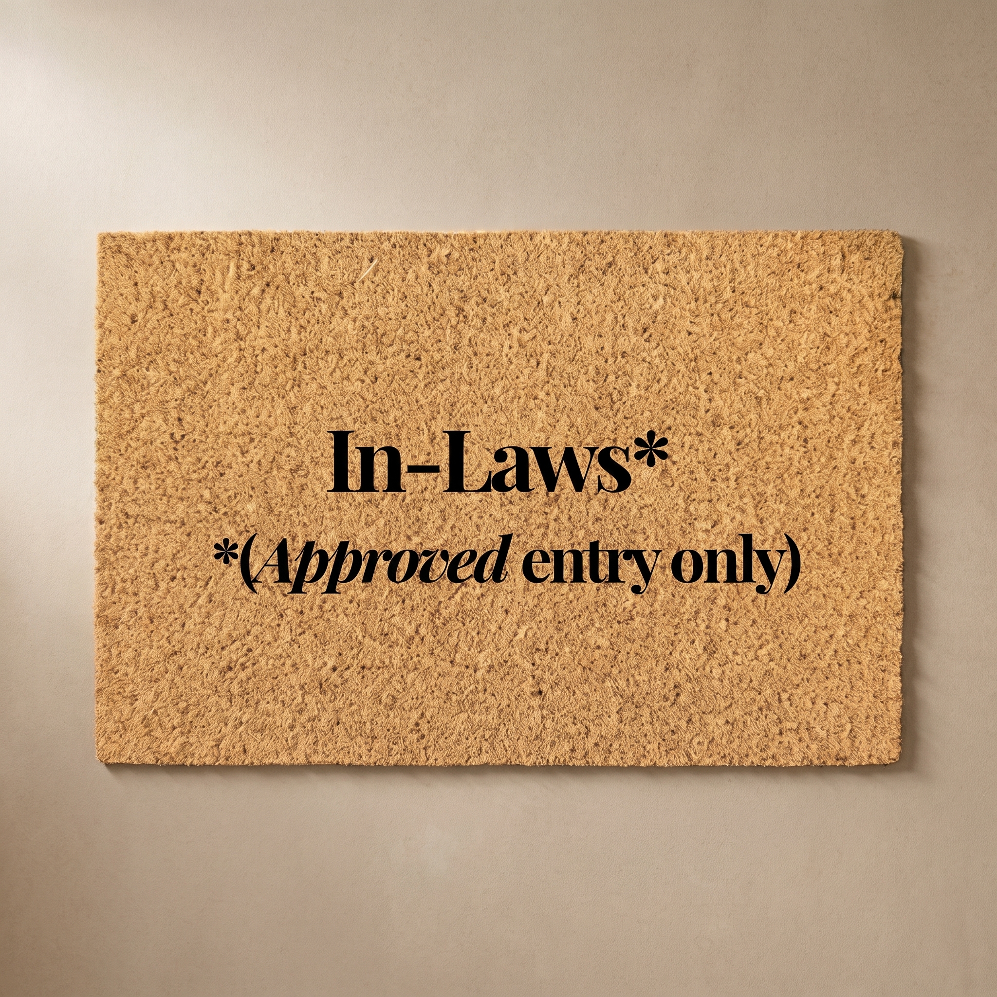Signature Coir Doormat SC5 | Funny Welcome Mat | Natural Coconut Fiber Door Mat | Front Door Entrance Rug | Your Home's First Impression
